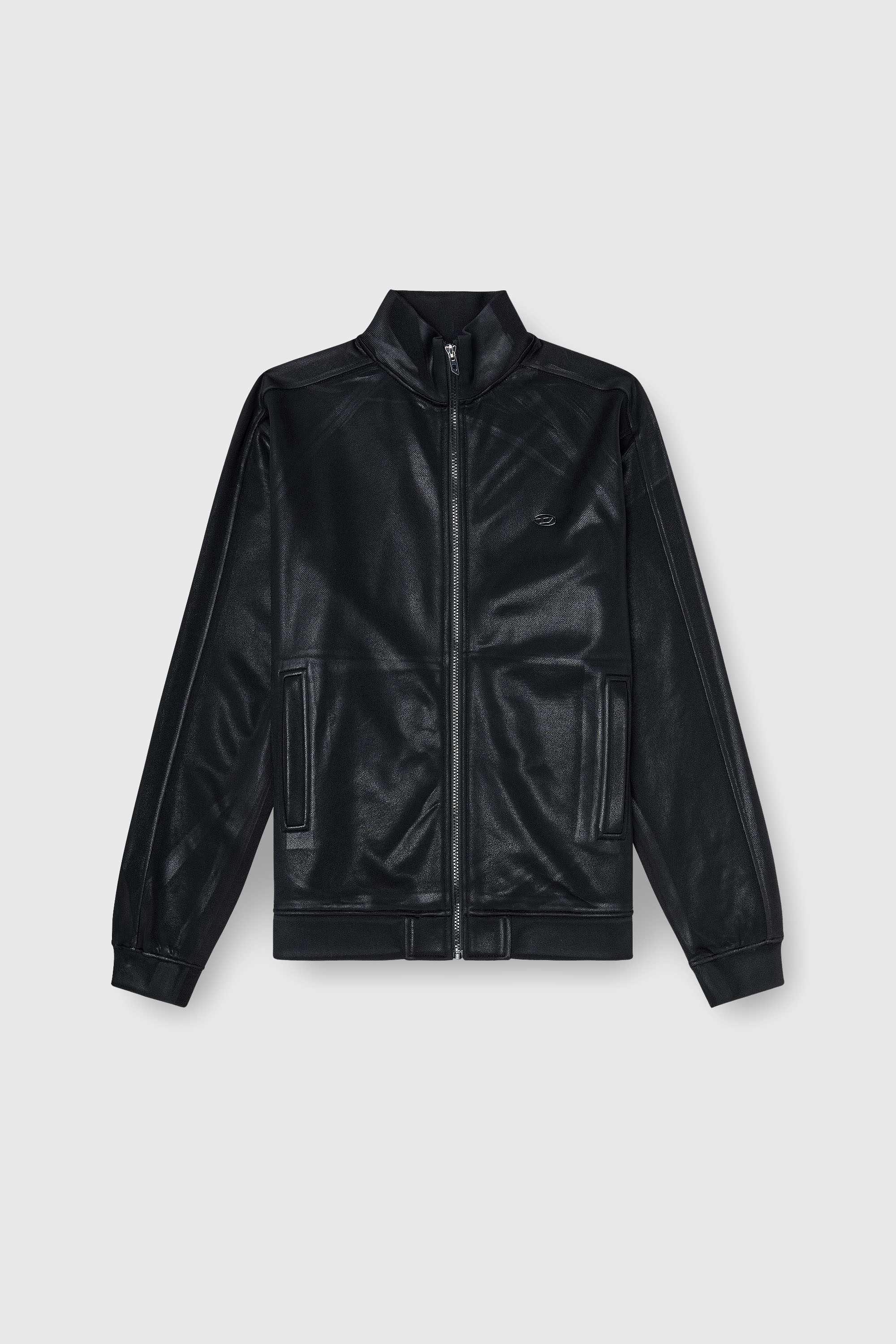 Diesel - S-GLOSSY, Male's ジップアップスウェット in ブラック - 2