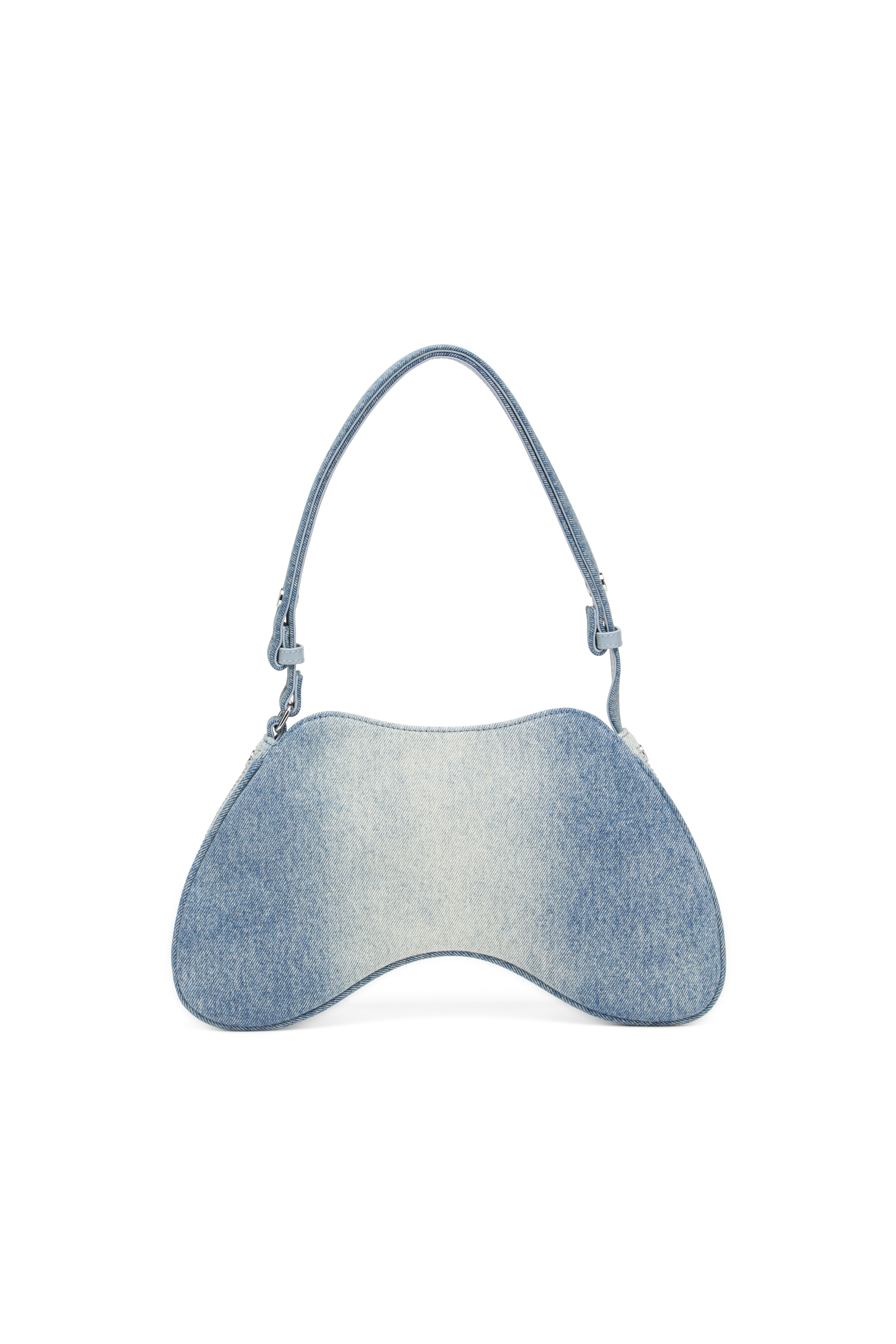 Diesel - PLAY SHOULDER, Female's Play-Shoulder bag in crystal solarised denim in ライトブルー - 2