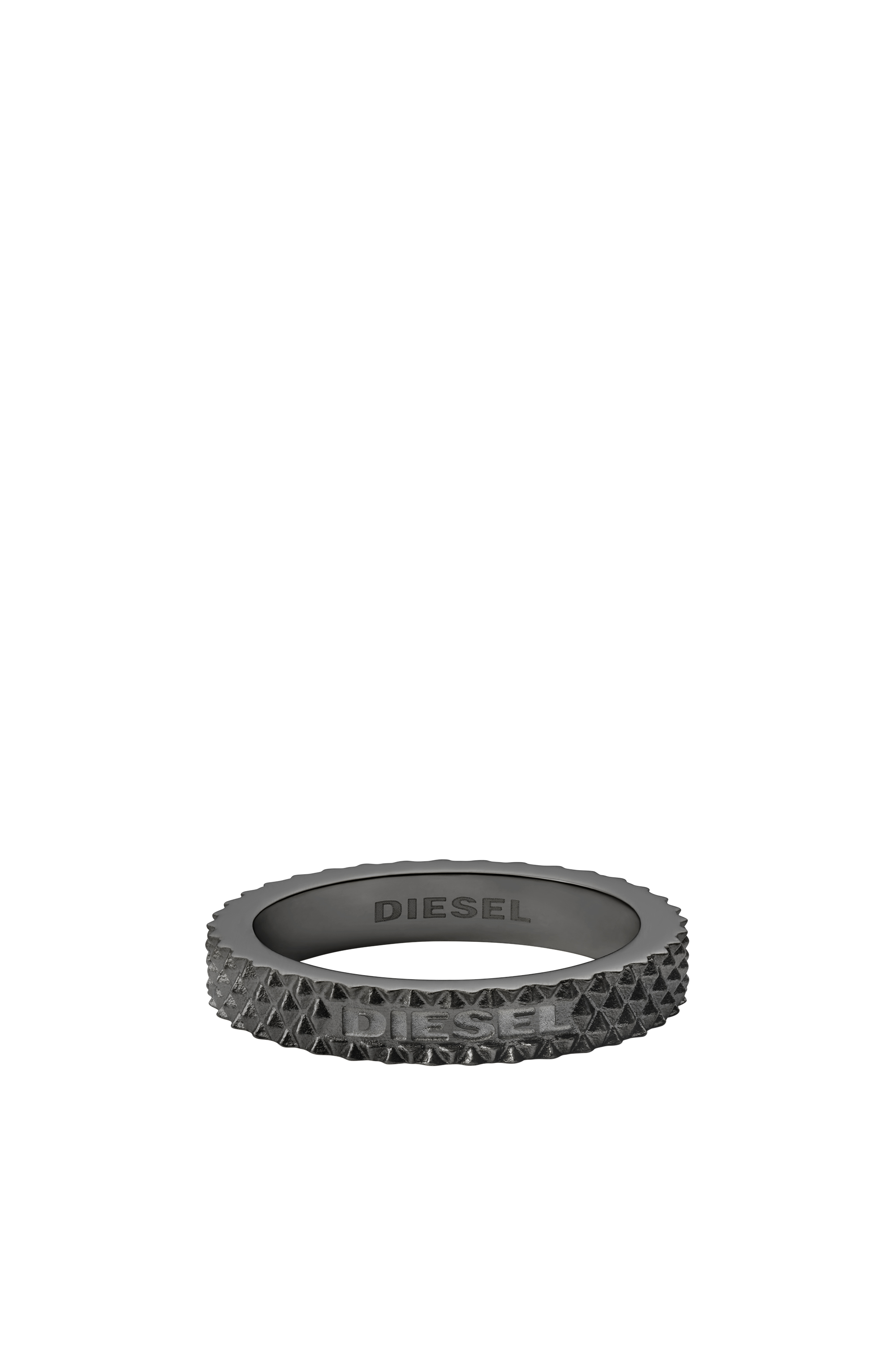 Diesel - DX1307, Male's ジュエリー リング in ダークグレー - 2
