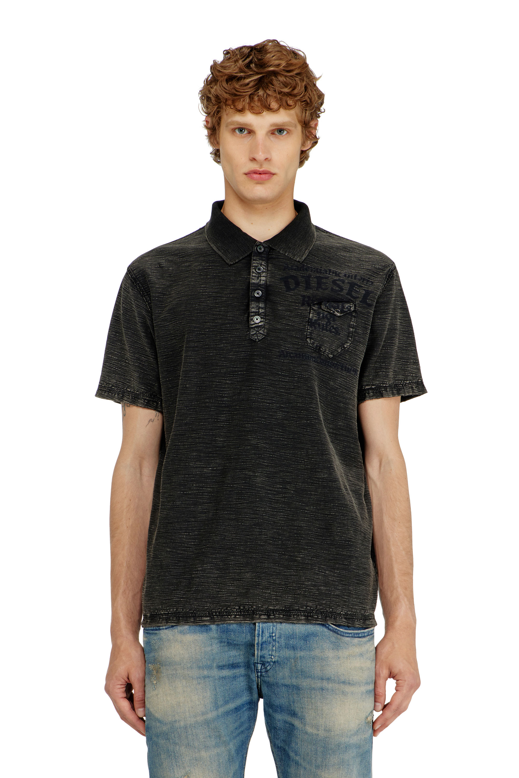 Diesel - T-ARDY-POLO, Male's ポロシャツ in ブラック - 3