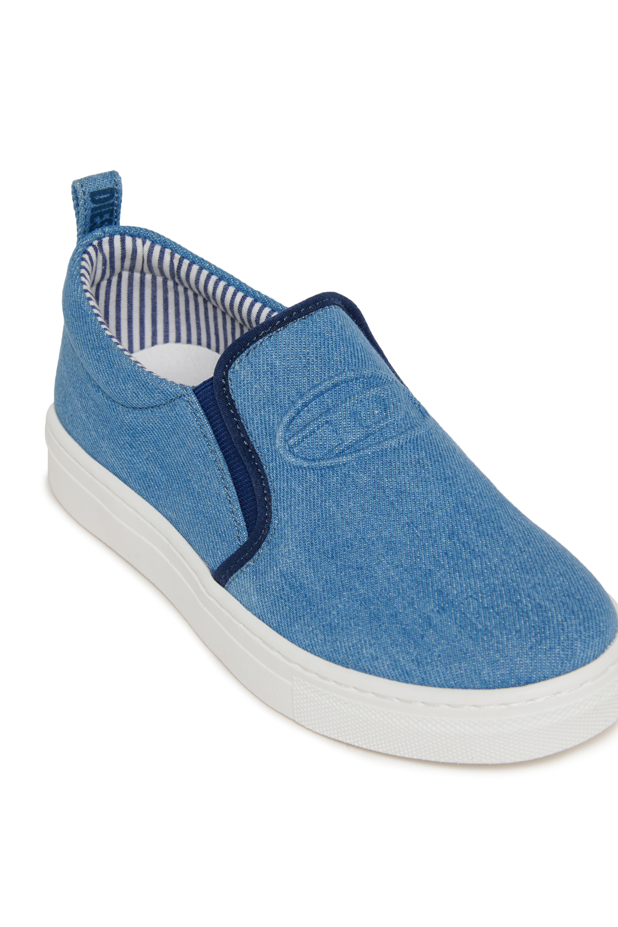Diesel - S-SLIPGAB, Unisex's S-SLIPGAB-Slip-on sneakers in cotton in ブルー - 4
