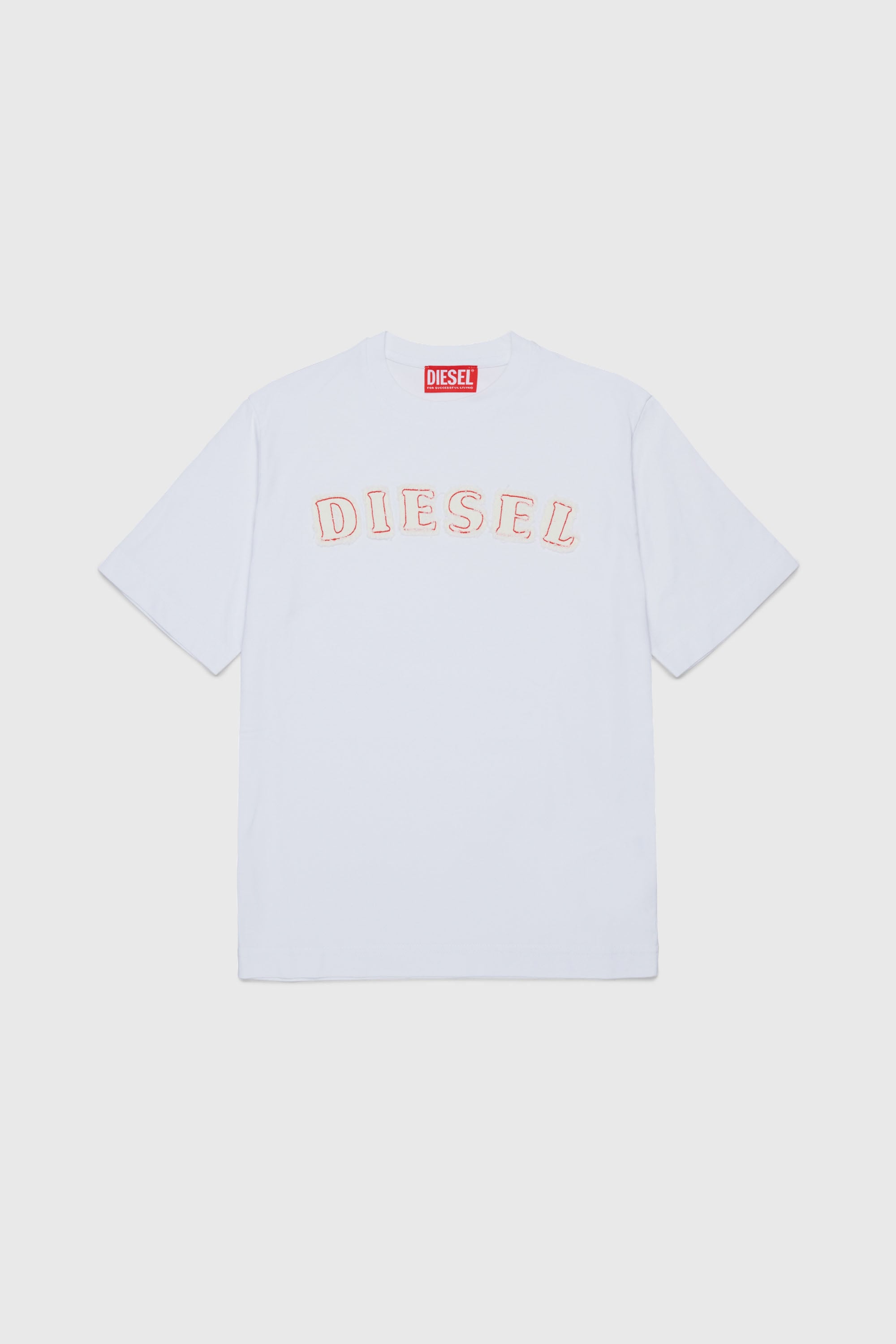 Diesel - TJEANS OVER, Male's Tシャツ in ホワイト - 1