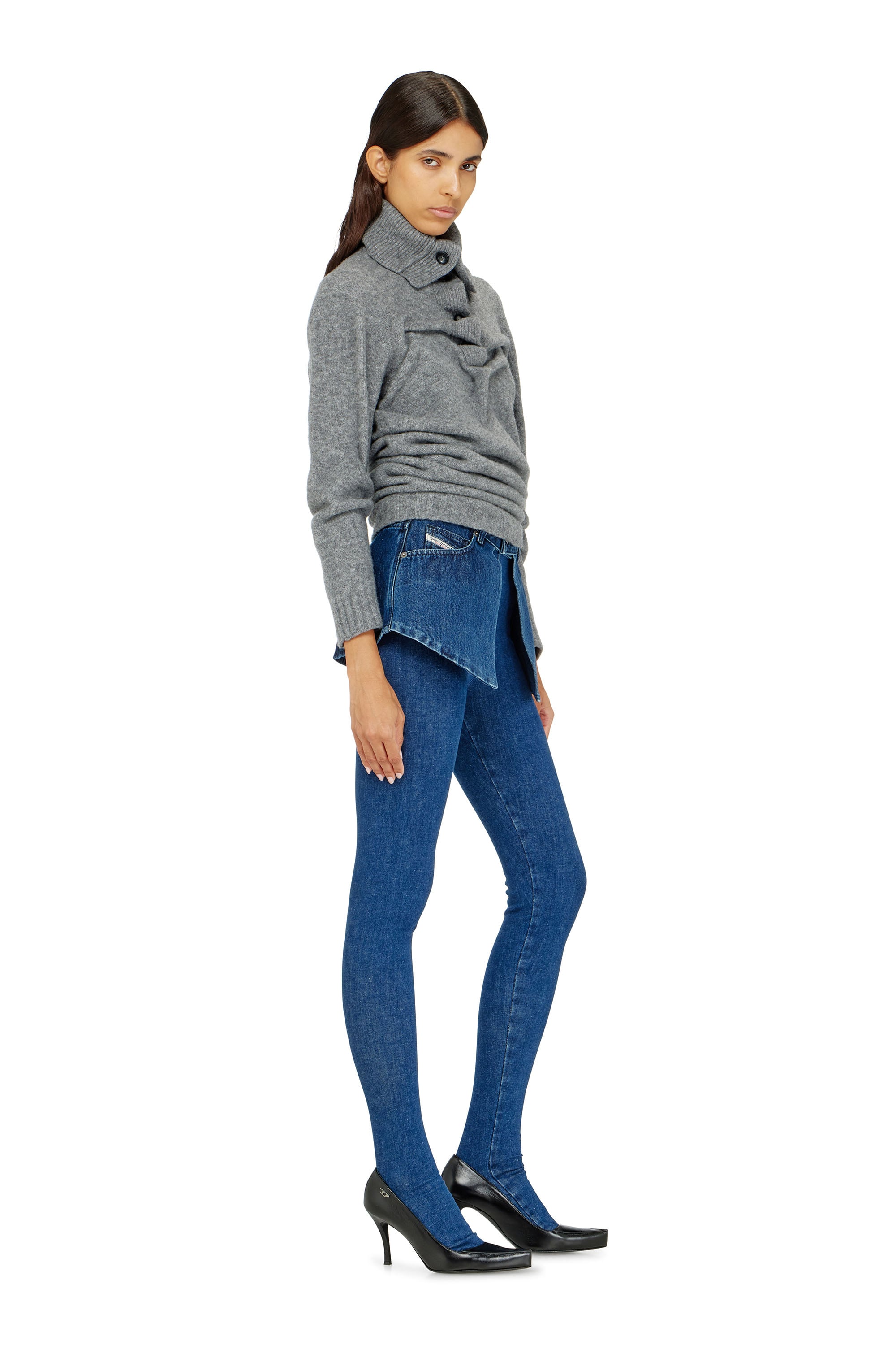 Diesel - Female's Skinny Jeans D-Spika 09R31, ダークブルー - 2