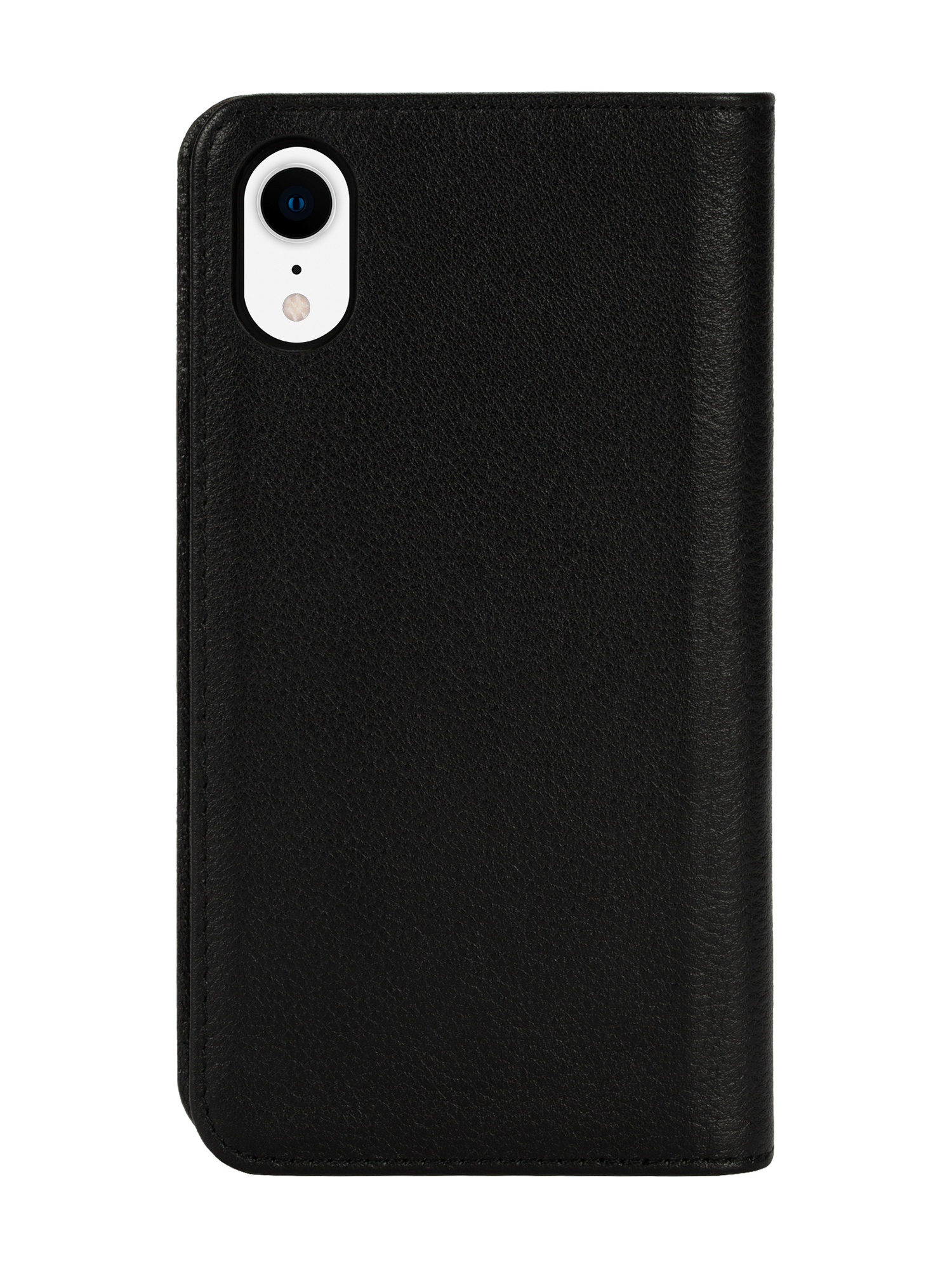Diesel - DIESEL 2-IN-1 FOLIO CASE FOR IPHONE XR, Unisex's Black leather printed and debossed logo case, iPhone XR in ブラック - 2