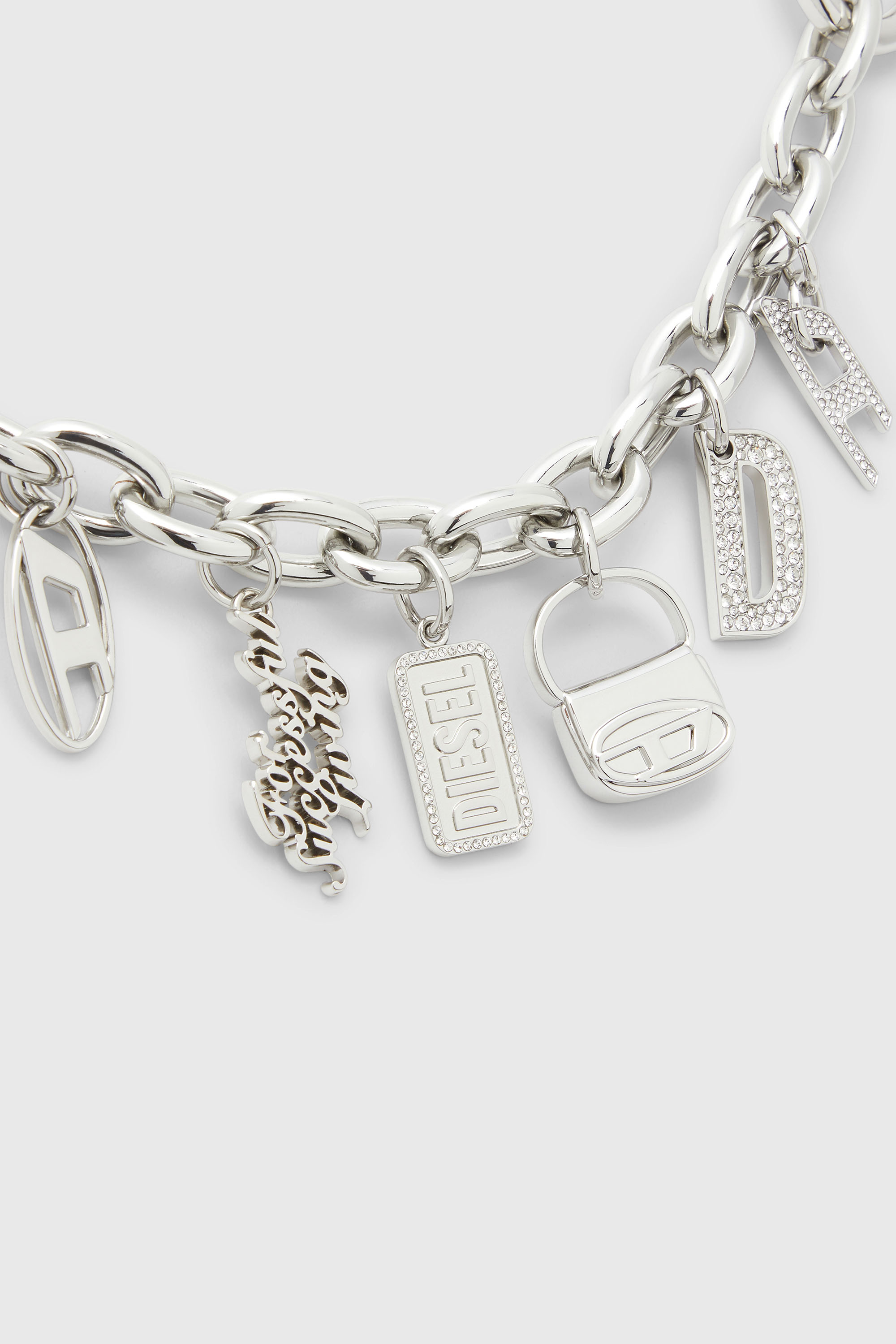 Diesel - CHAIN-D S, Female's Charm detachable chain in シルバー - 2