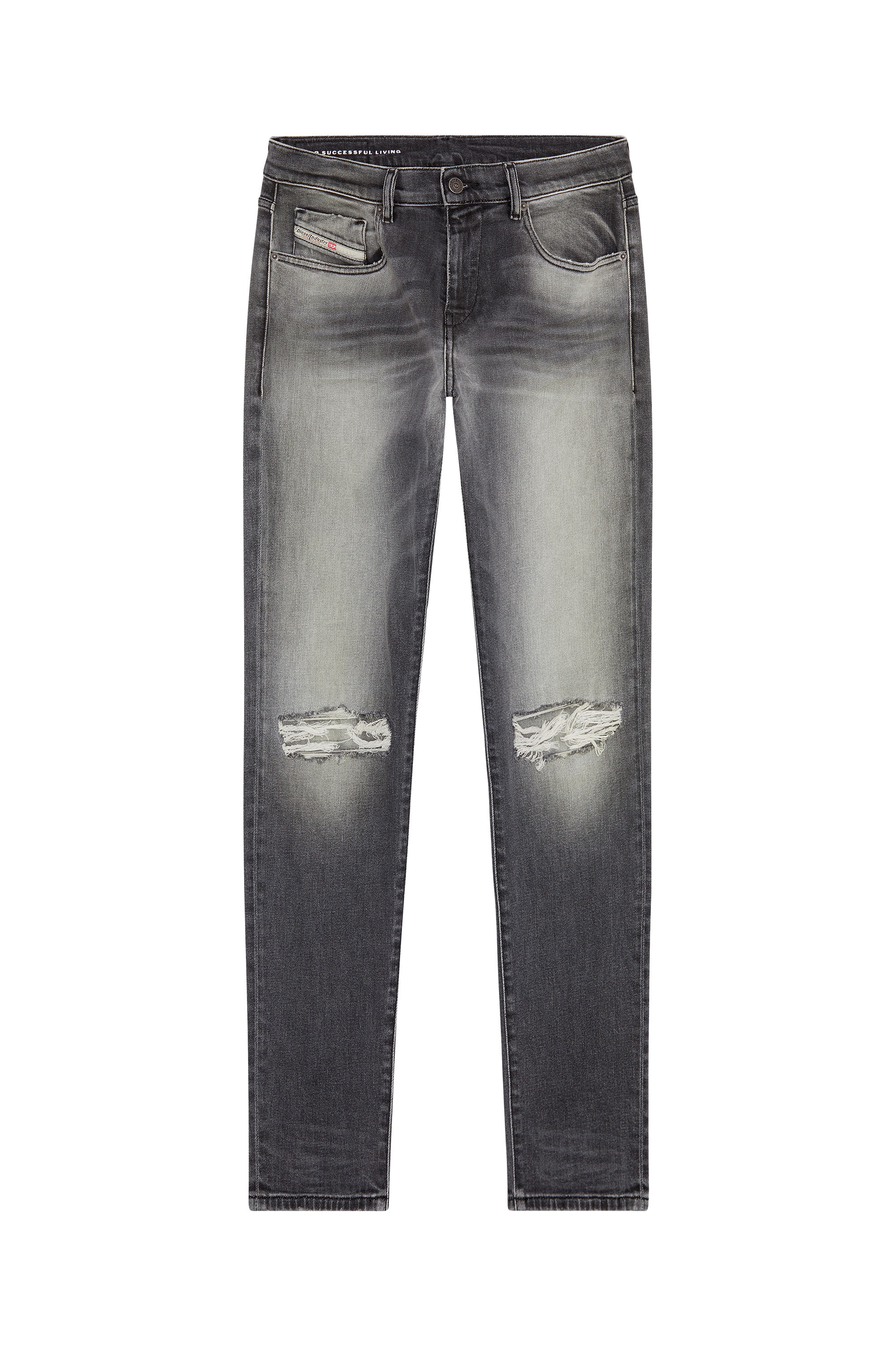 Diesel - Slim Jeans 2019 D-Strukt 09G03, ライトグレー - Image 4