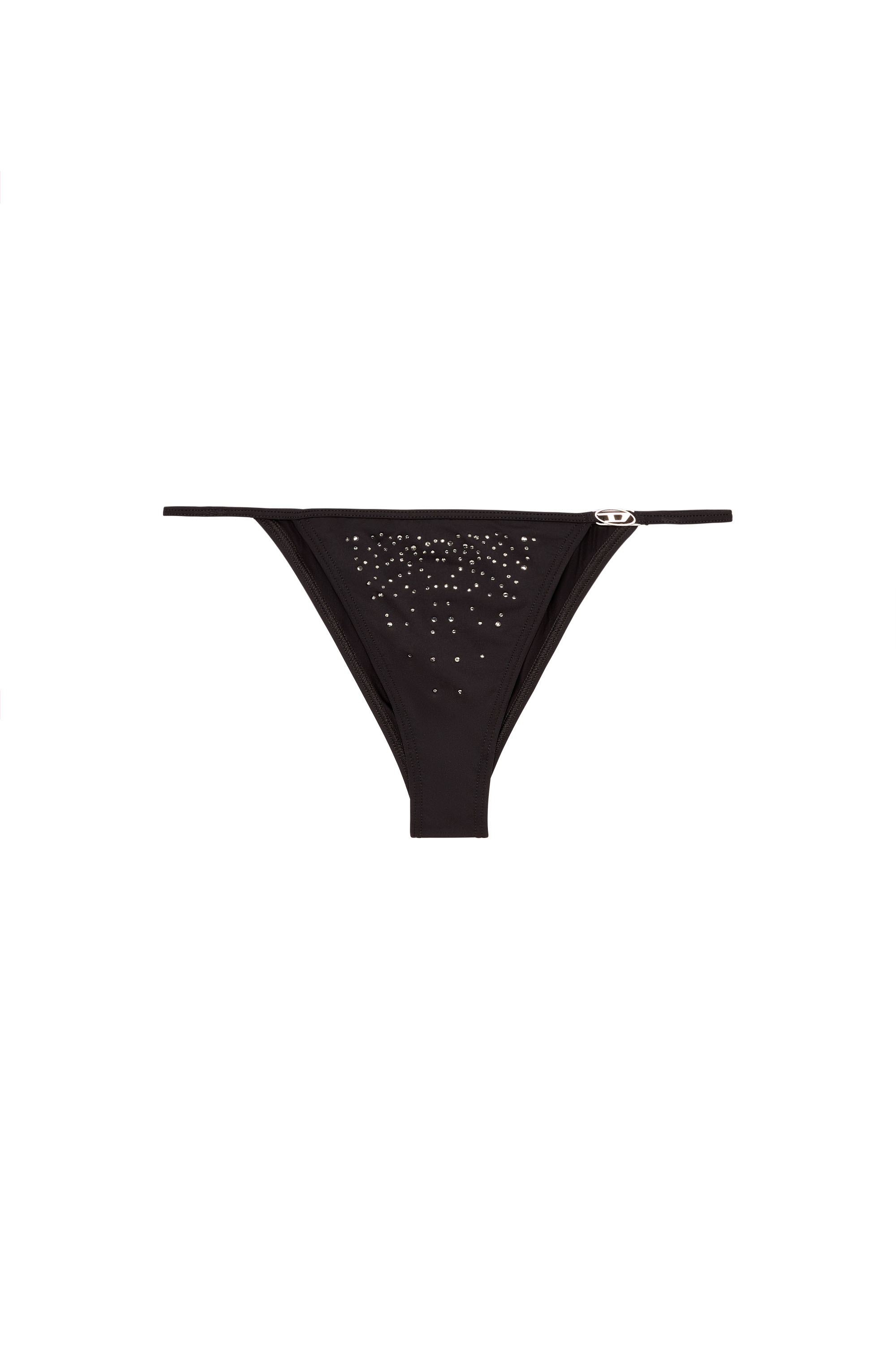 Diesel - EBBI-DNM, Female's Microfibre briefs with crystals in ブラック - 4
