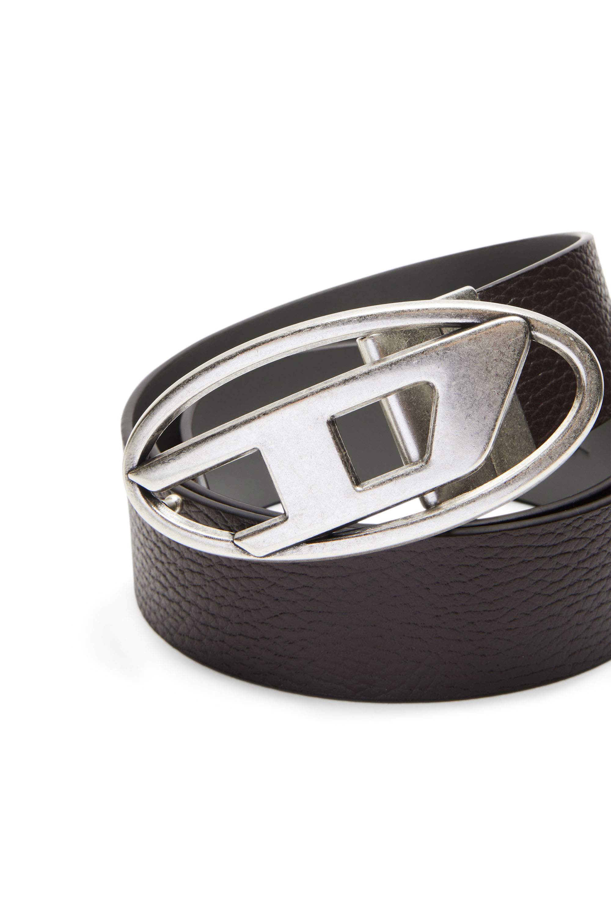 Diesel - B-1DR REV II, Male's 3.9cm reversible leather belt in ダークブラウン - 3