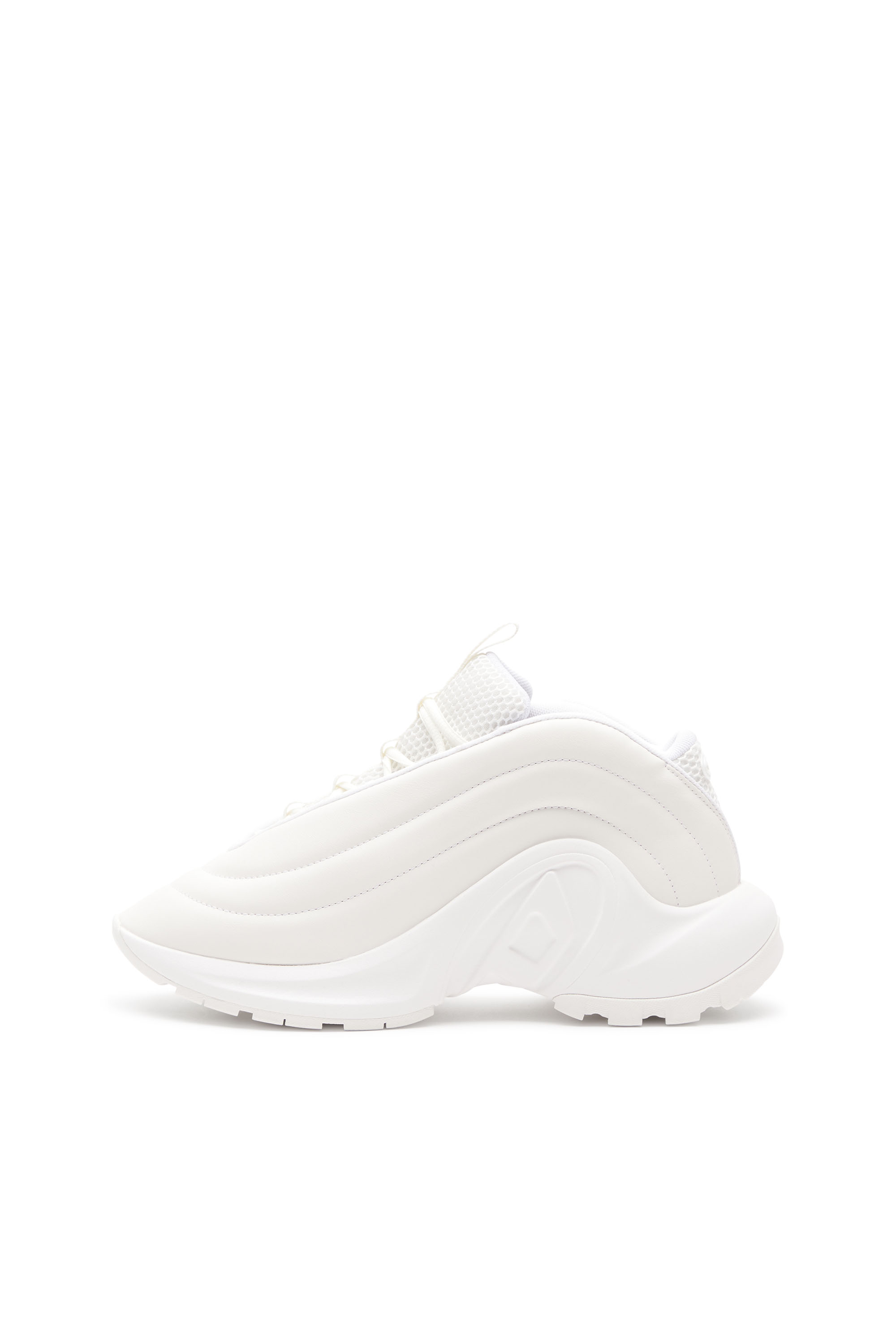 S-D-RUNNER X, ホワイト Diesel - S-D-RUNNER X, Unisex's S-D-Runner X-Slip-on sneakers with matte Oval D instep in ホワイト - 7