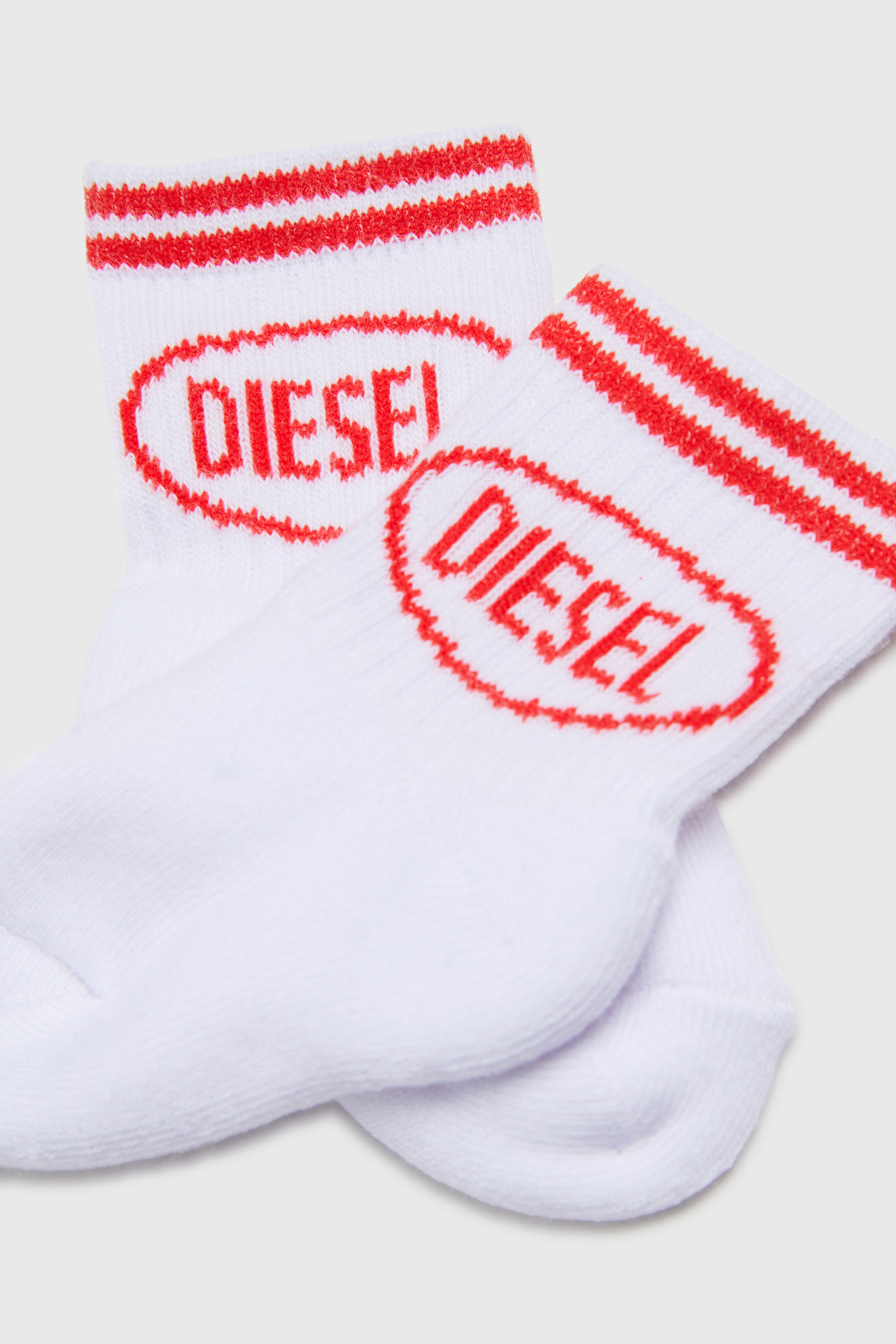 Diesel - ZOLPYB, Unisex's ソックス in ホワイト/レッド/ブルー - 2