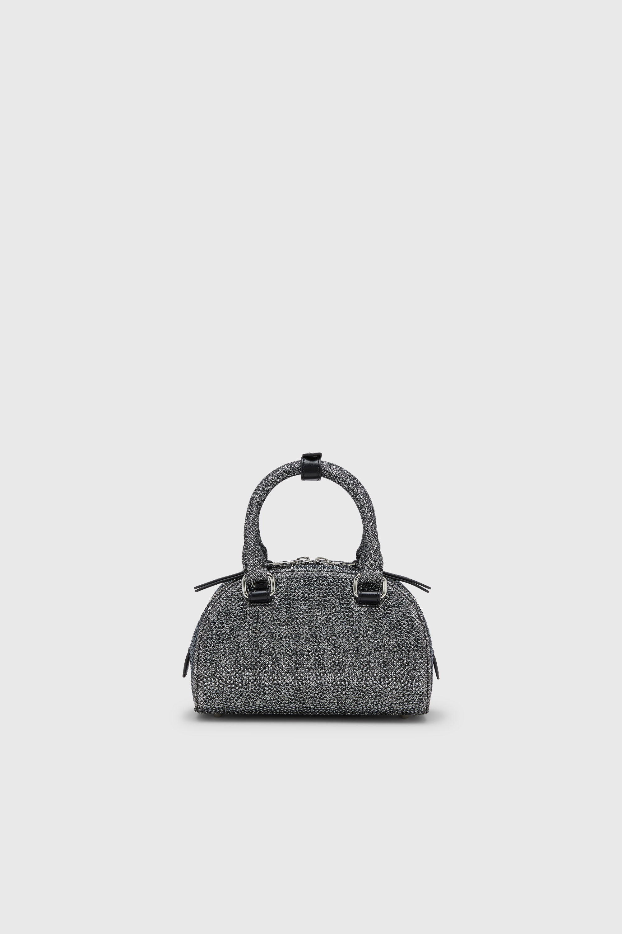 Diesel - 1DR DOME CROSSBODY, Female's クロスボディバッグ in ブラック/シルバー - 2