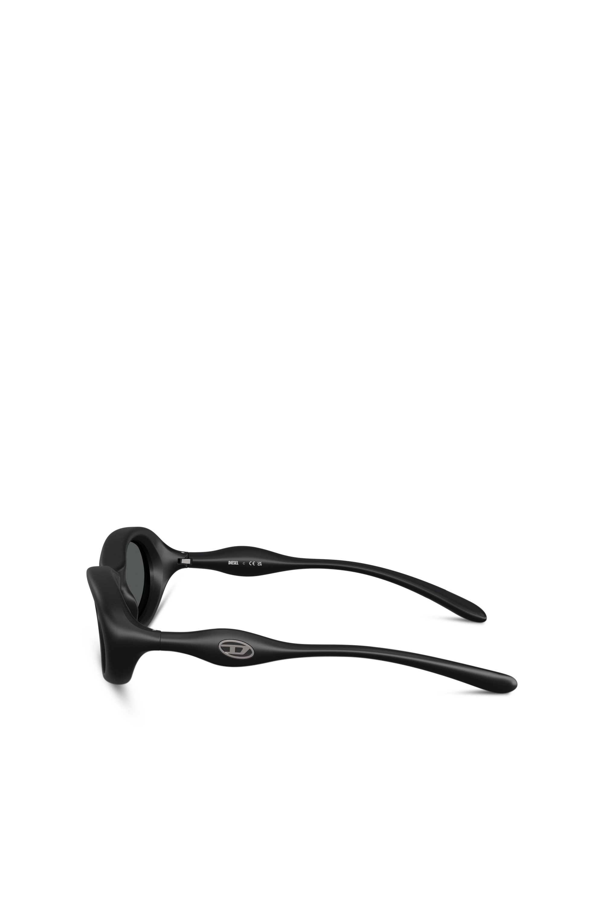 Diesel - 0DL3011U, Unisex's Oval sunglasses in ブラック - 3