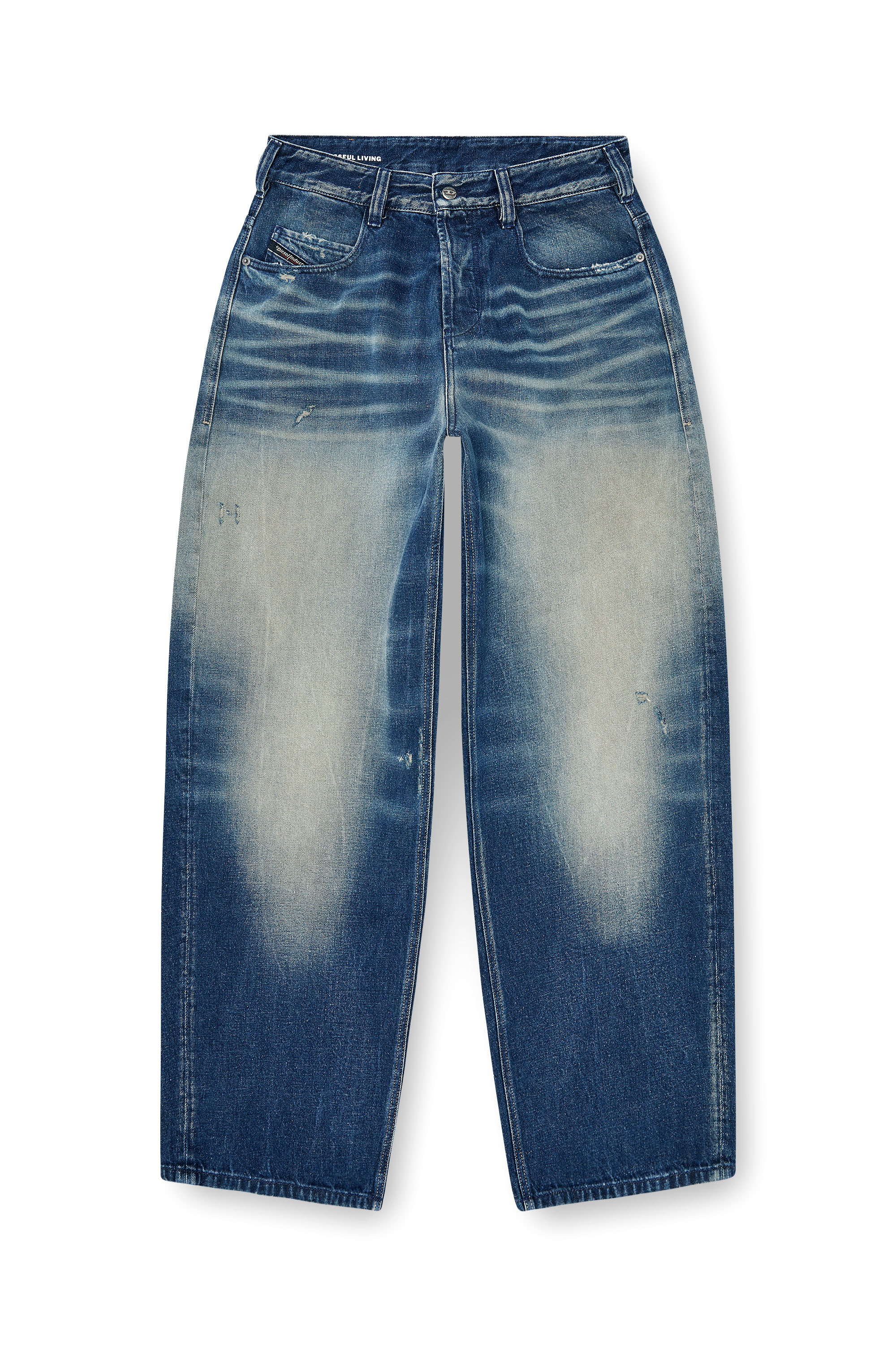 Diesel - Unisex's Relaxed Jeans 1997 D-Enim-M 007DQ, ダークブルー - 8
