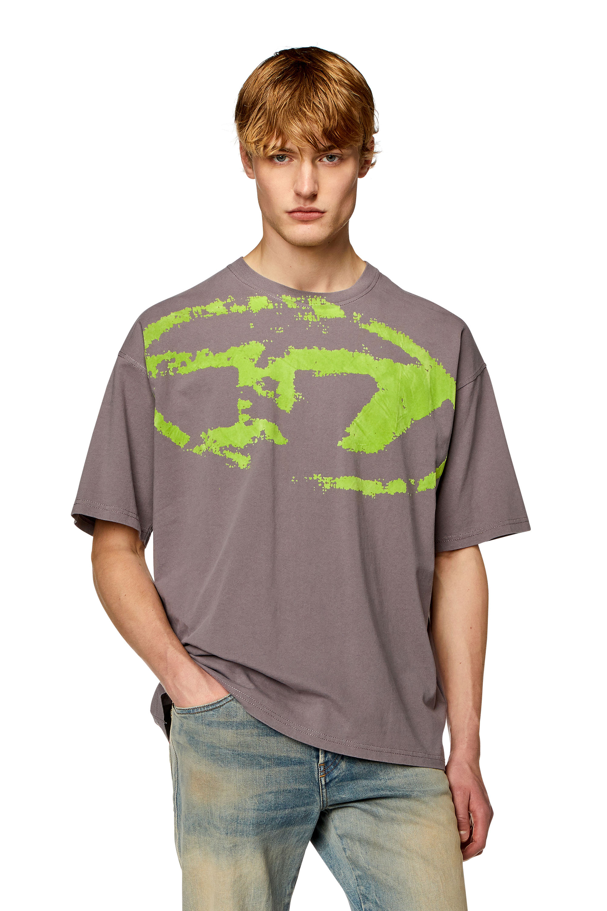 Diesel - T-BOXT-N14, Male's Tシャツ in グレー - 1