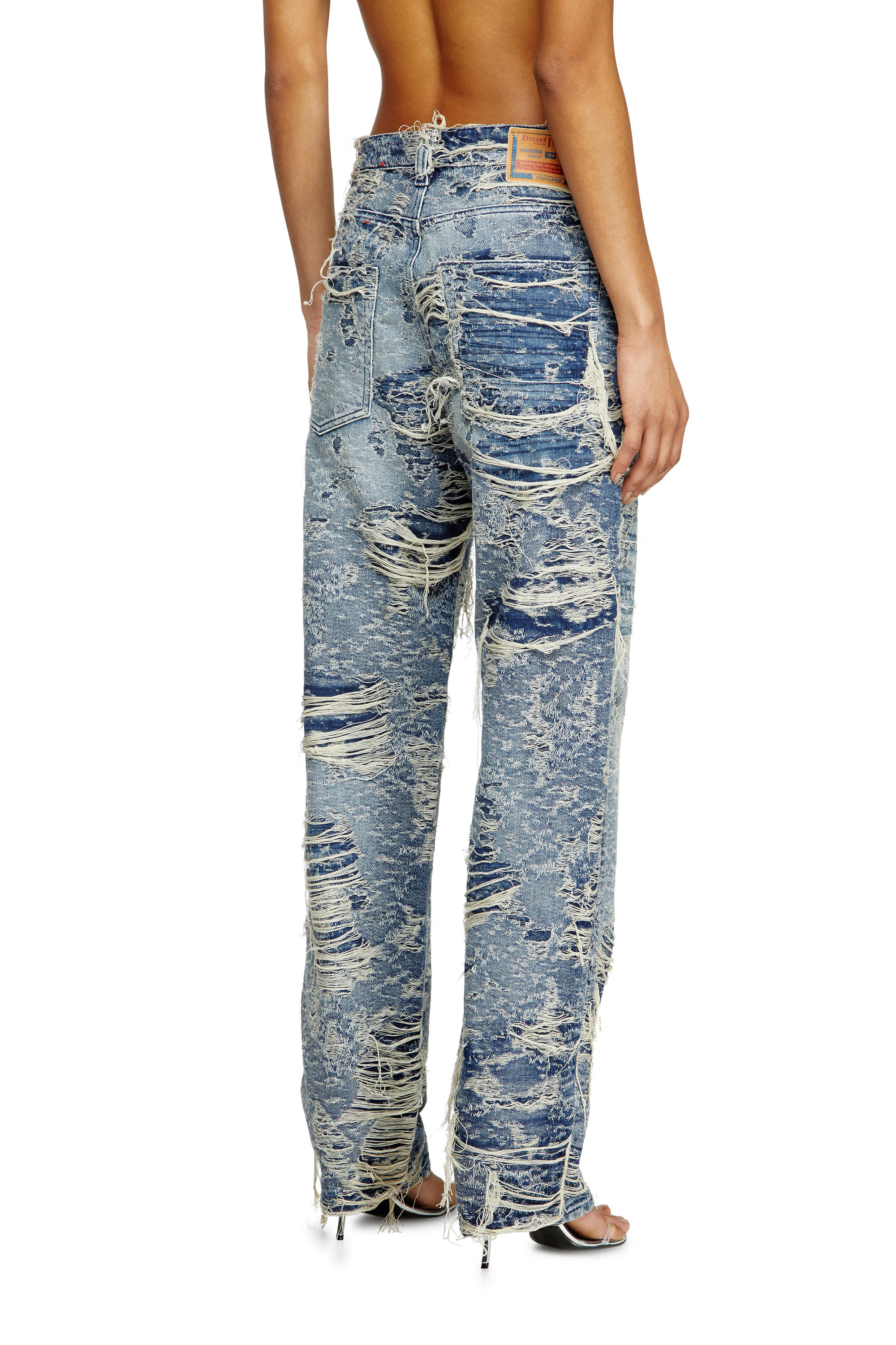 Diesel - Female's Regular Jeans 1988 D-Ark 09M04, ミディアムブルー - 4