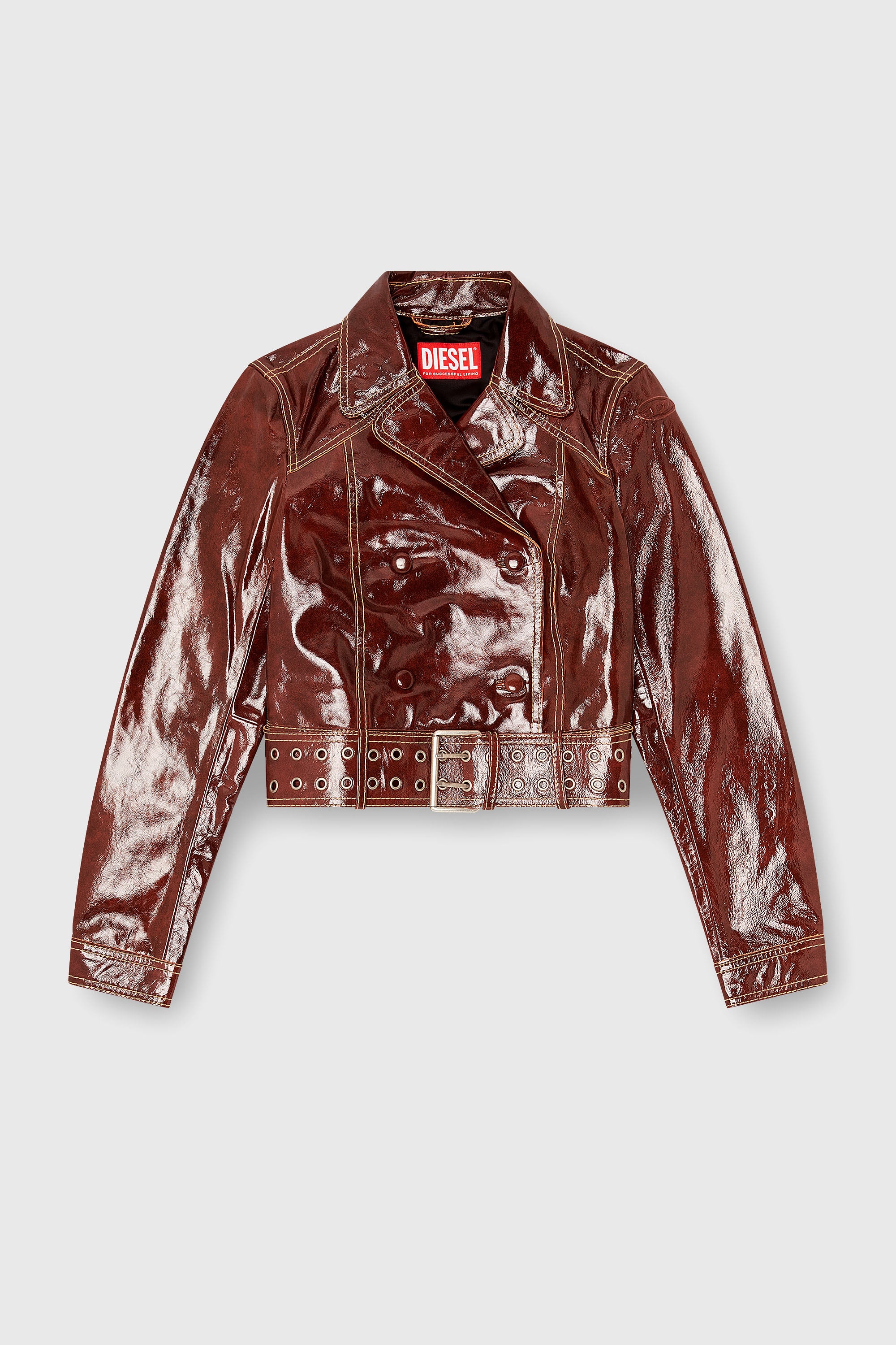 Diesel - L-EGEND, Female's レザージャケット in ブラウン - 2