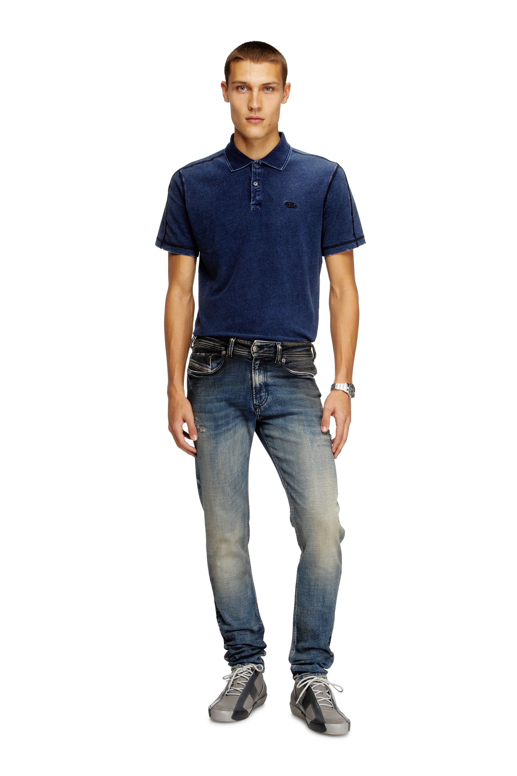 Diesel - Male's Skinny Jeans 1979 Sleenker 09N15, ミディアムブルー - 2