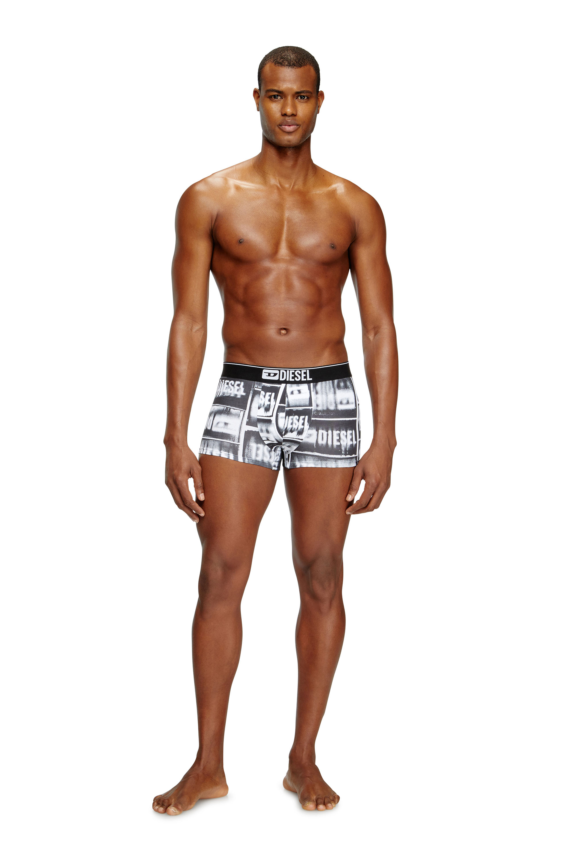 Diesel - DAMIEN-D-BOX-3PACK, Male's 3-pack boxer briefs in stretch cotton in ホワイト/ブラック - 3