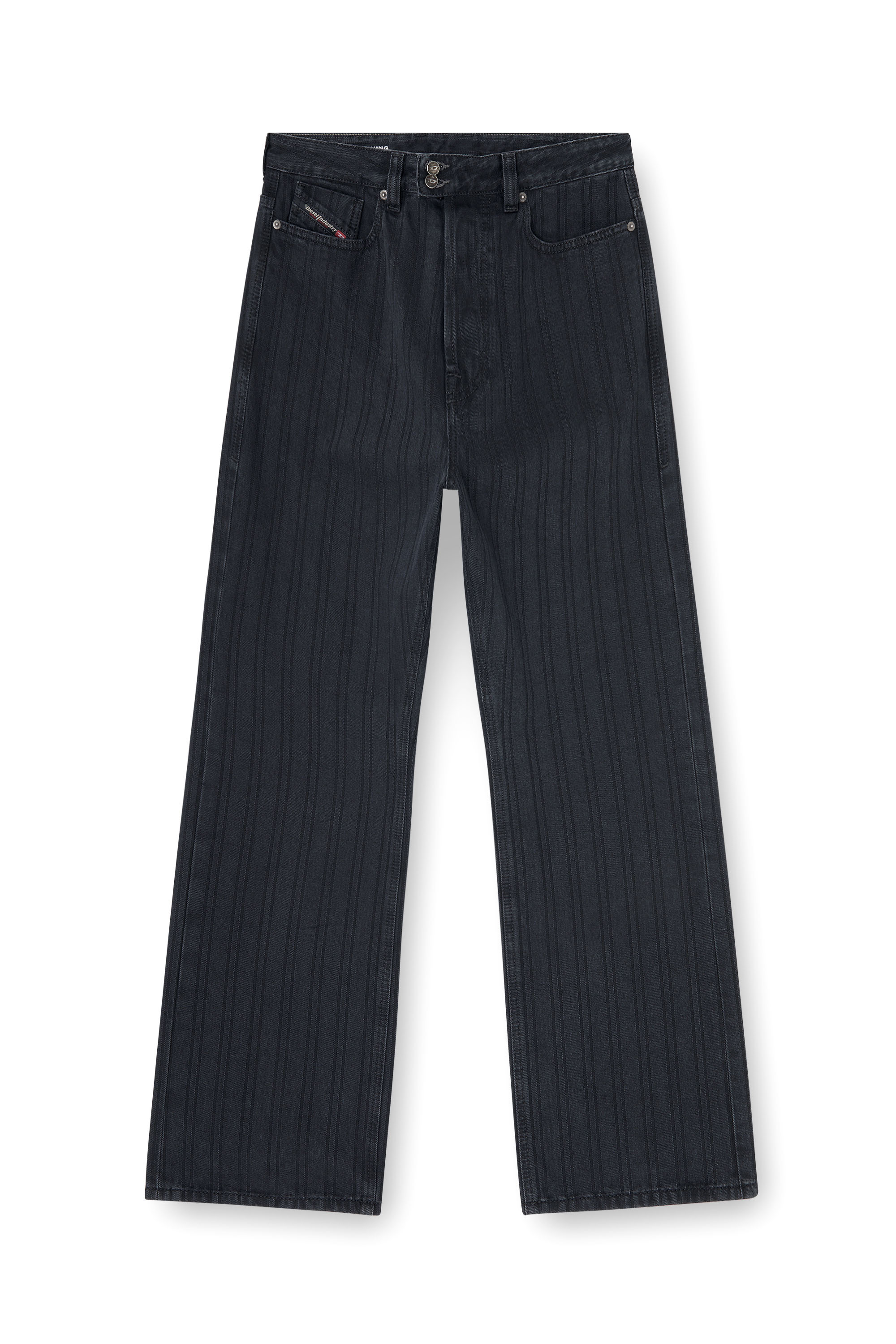 Diesel - Male's Relaxed Jeans 1980 D-Eeper 09Q12, ブラック/ダークグレー - 2