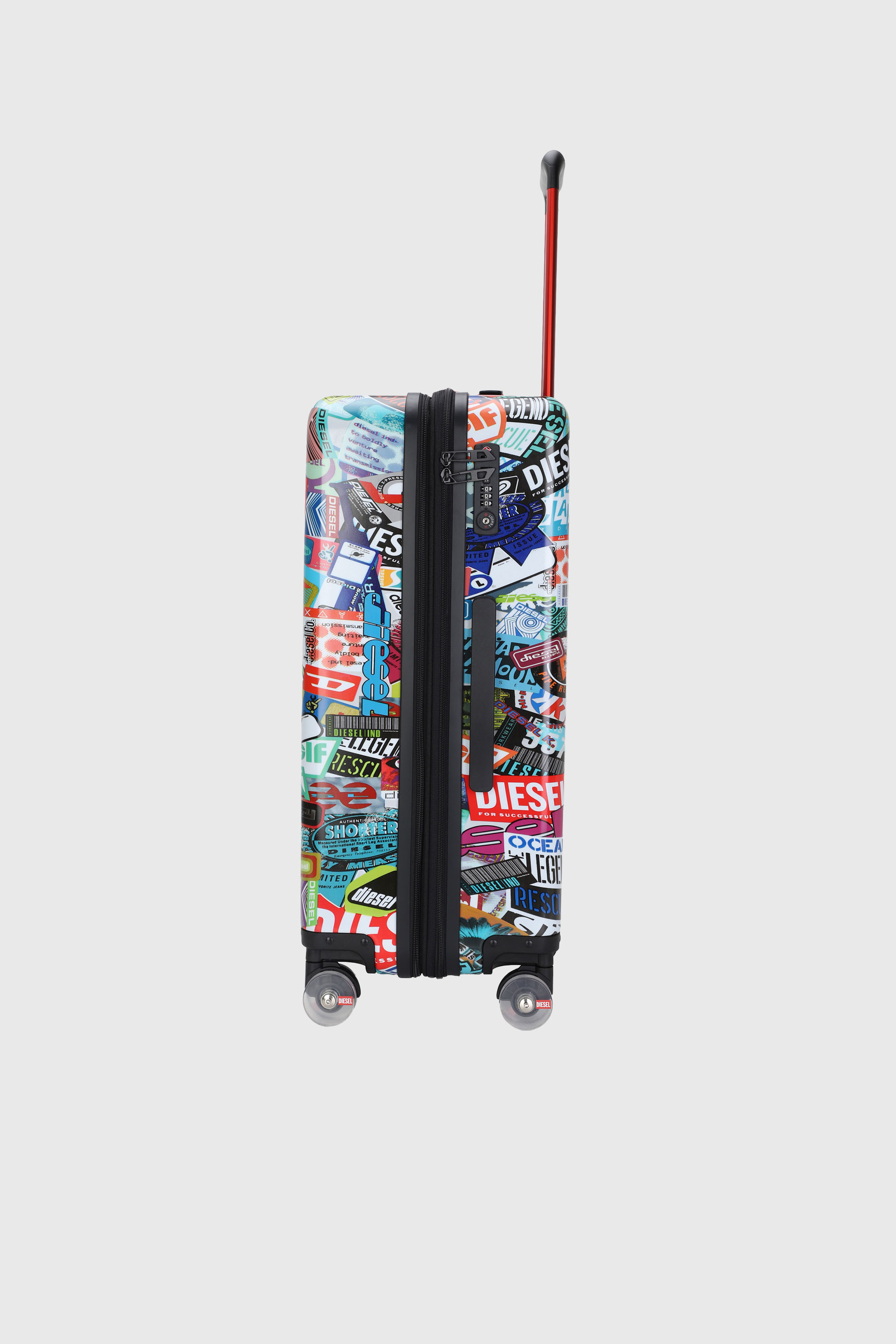 Diesel - DIESEL PC PRINTED TROLLEY-STICKERS- DSL0, Unisex's Sticker style suitcase size M in マルチカラー - 3