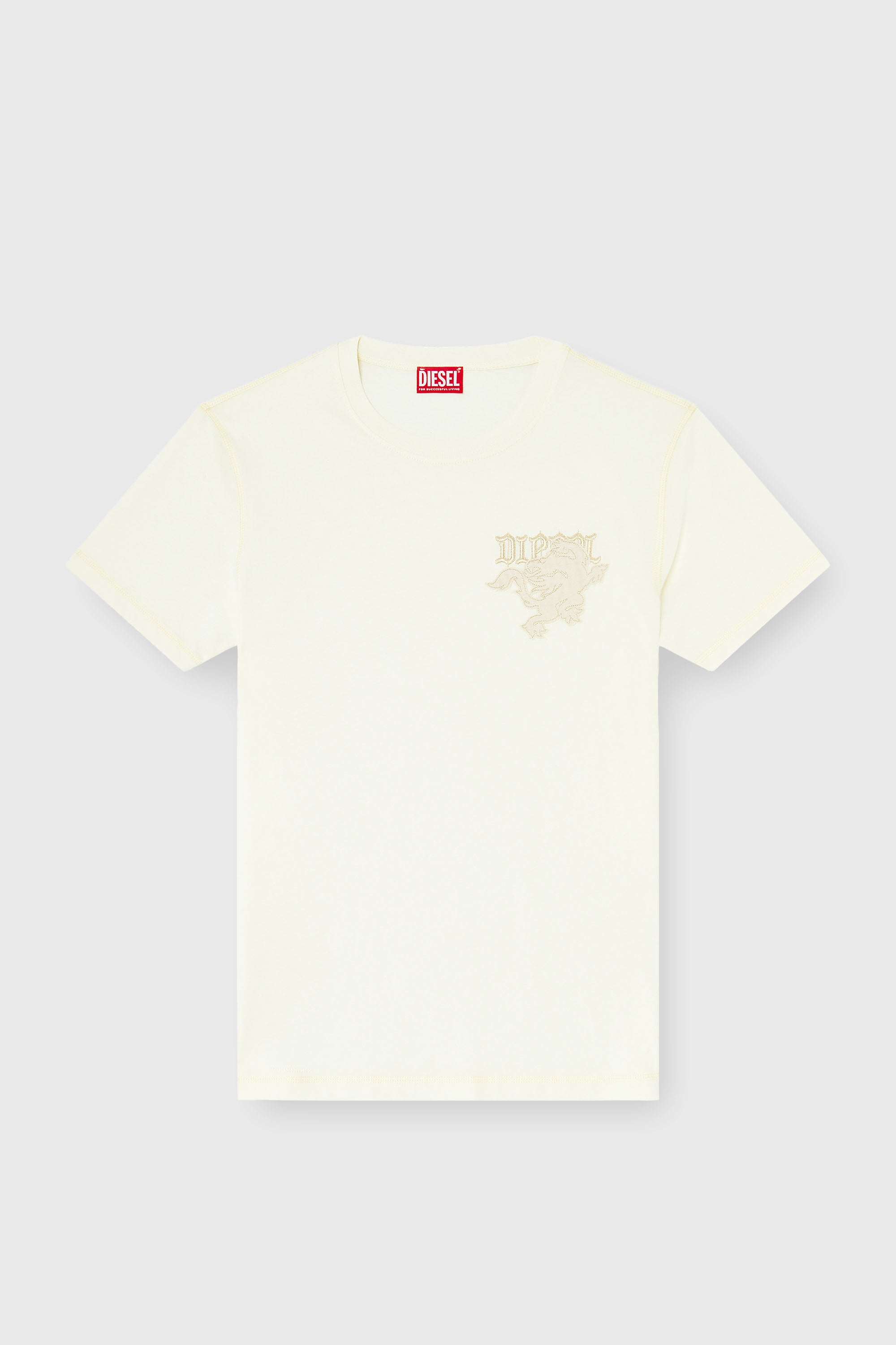 Diesel - T-ADJUST-NOTCH, Male's Tシャツ in ホワイト - 2