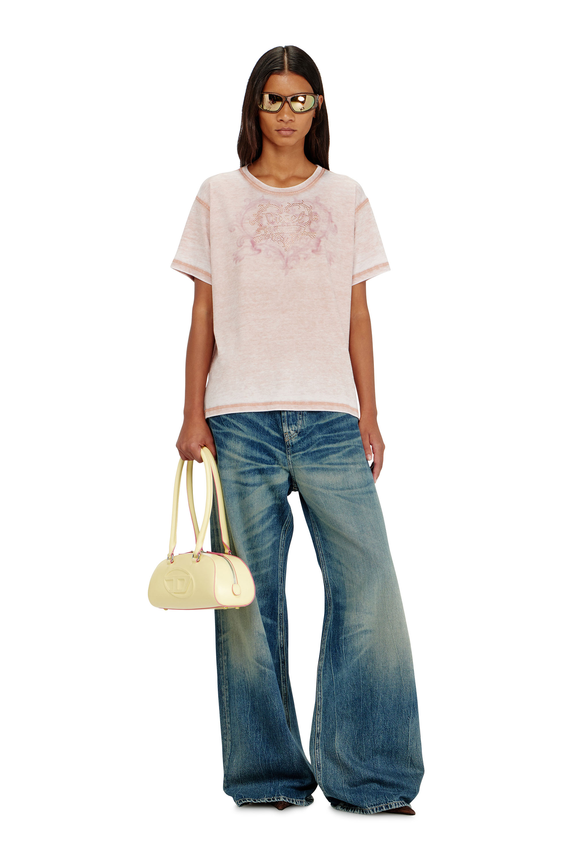 Diesel - T-NORMY-AA5, Female's Tシャツ in フェースパウダー - 1