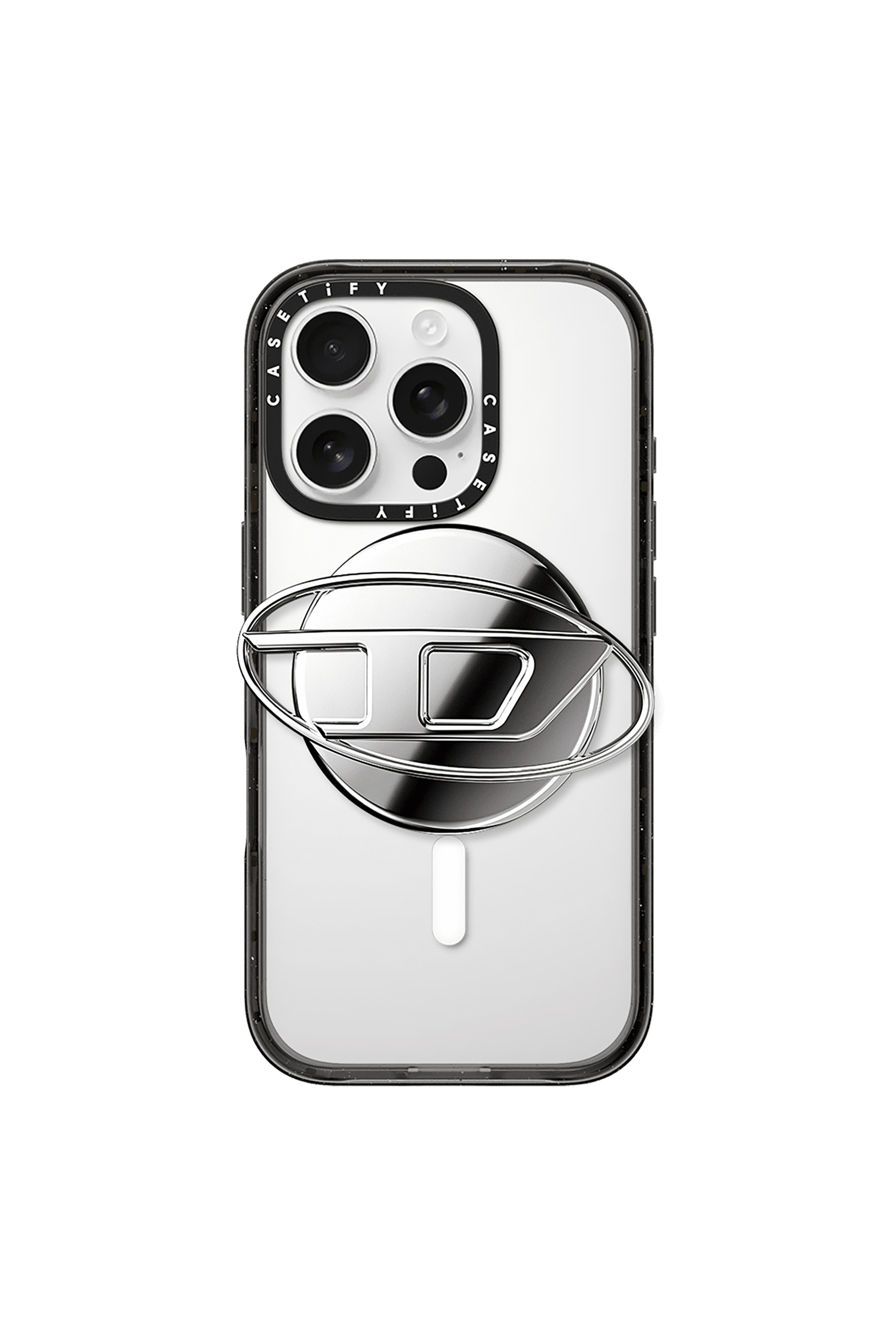 Diesel - 60372 CASETIFY  GRIP STAND, Unisex's UNIVERSAL in シルバー - 2