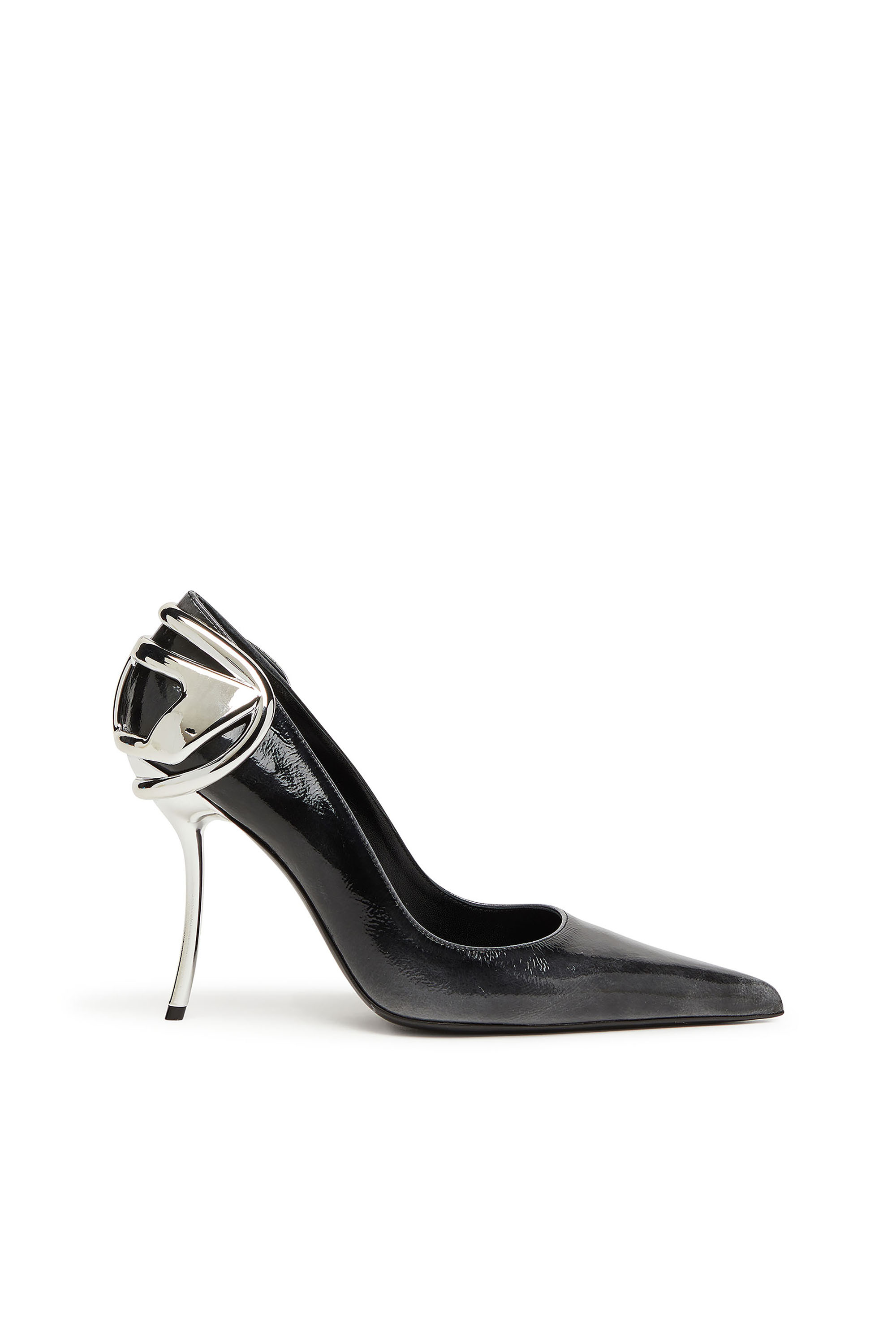 Diesel - D-TEN&HALF P, Female's D-Ten&Half-Pumps in patent pull-up leather in ブラック - 1