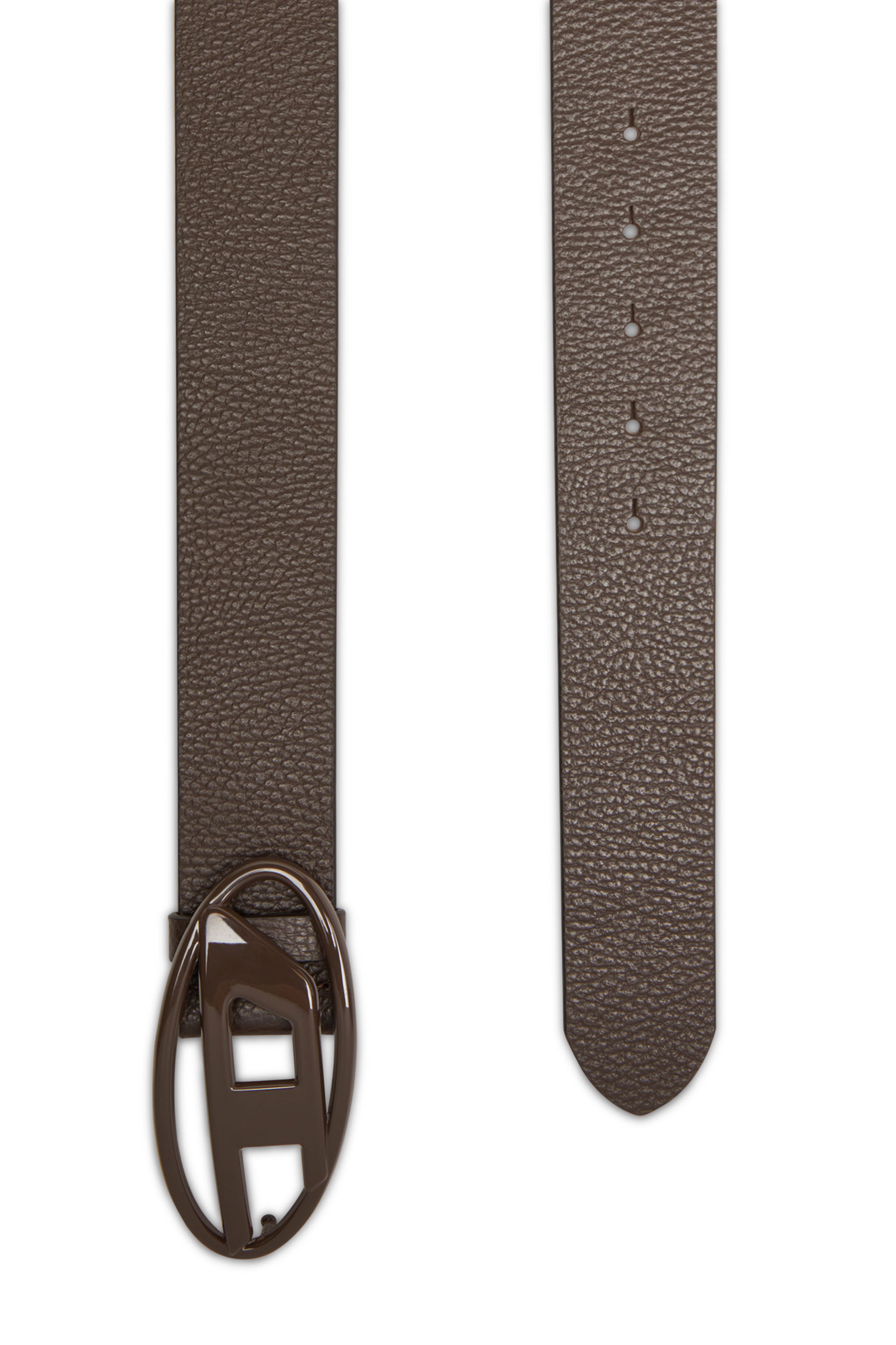 Diesel - B-1DR, Unisex's 4cm Leather belt with matte buckle in ブラウン - 2