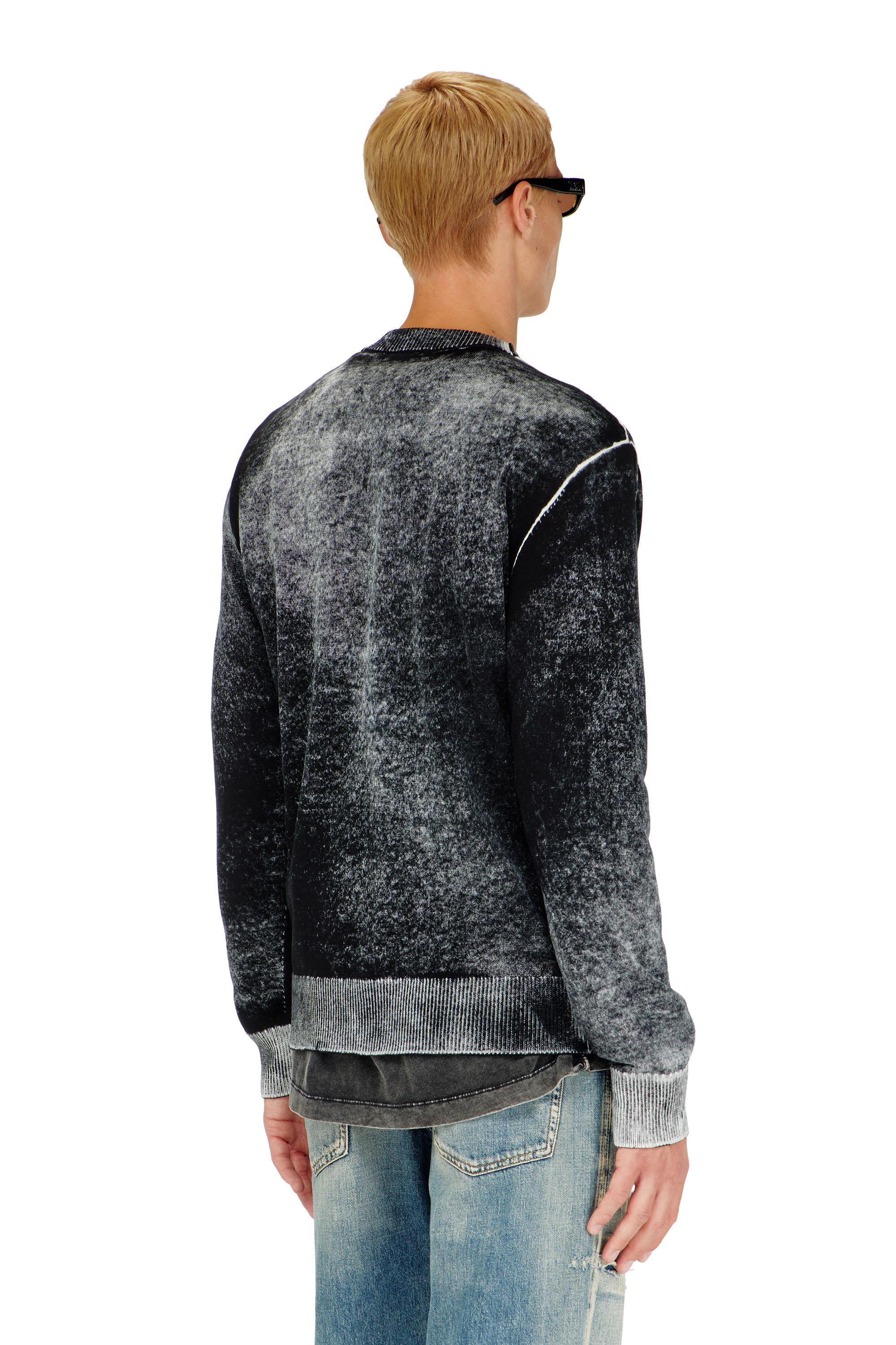 Diesel - K-LAURENT, Male's プルオーバーニット in ブラック - 5