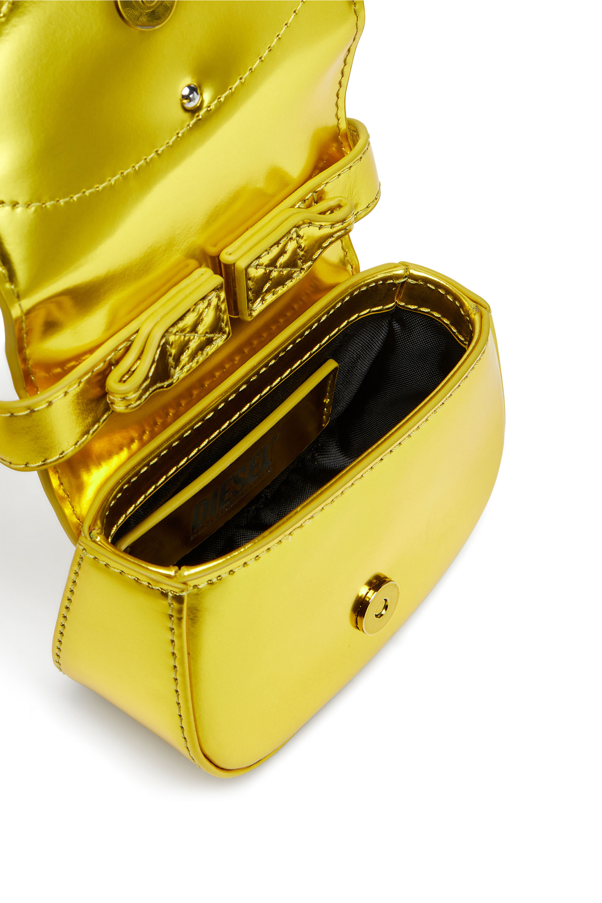Diesel - 1DR-XS-S, Female's カウレザーショルダーバッグXS in Yellow - 4