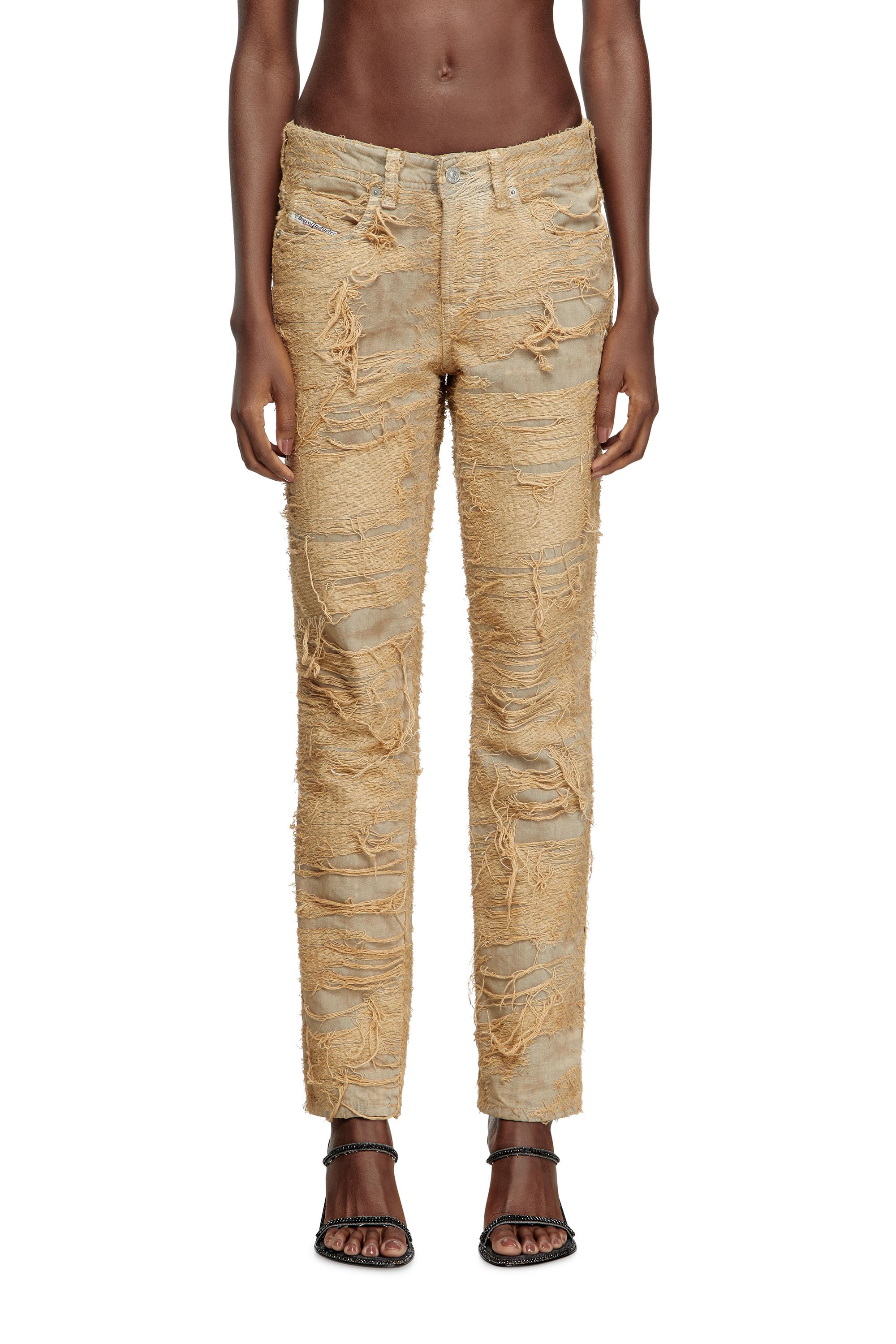 Diesel - Female's Slim Jeans 1992 D-Jiann 007AZ, ベージュ - 1