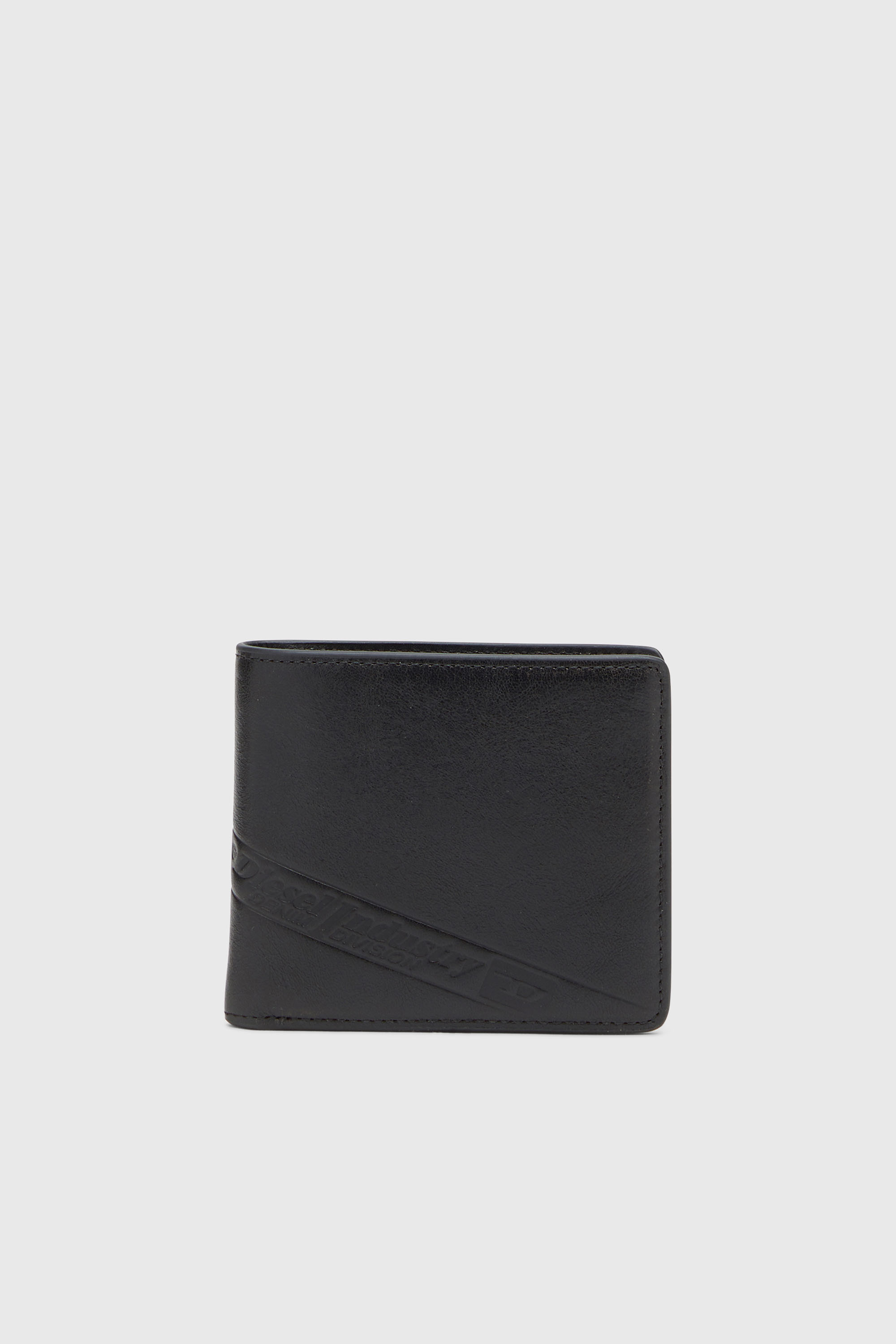 Diesel - FLAG-D BI-FOLD COIN S 3D, Male's 二つ折りウォレット in ブラック - 1