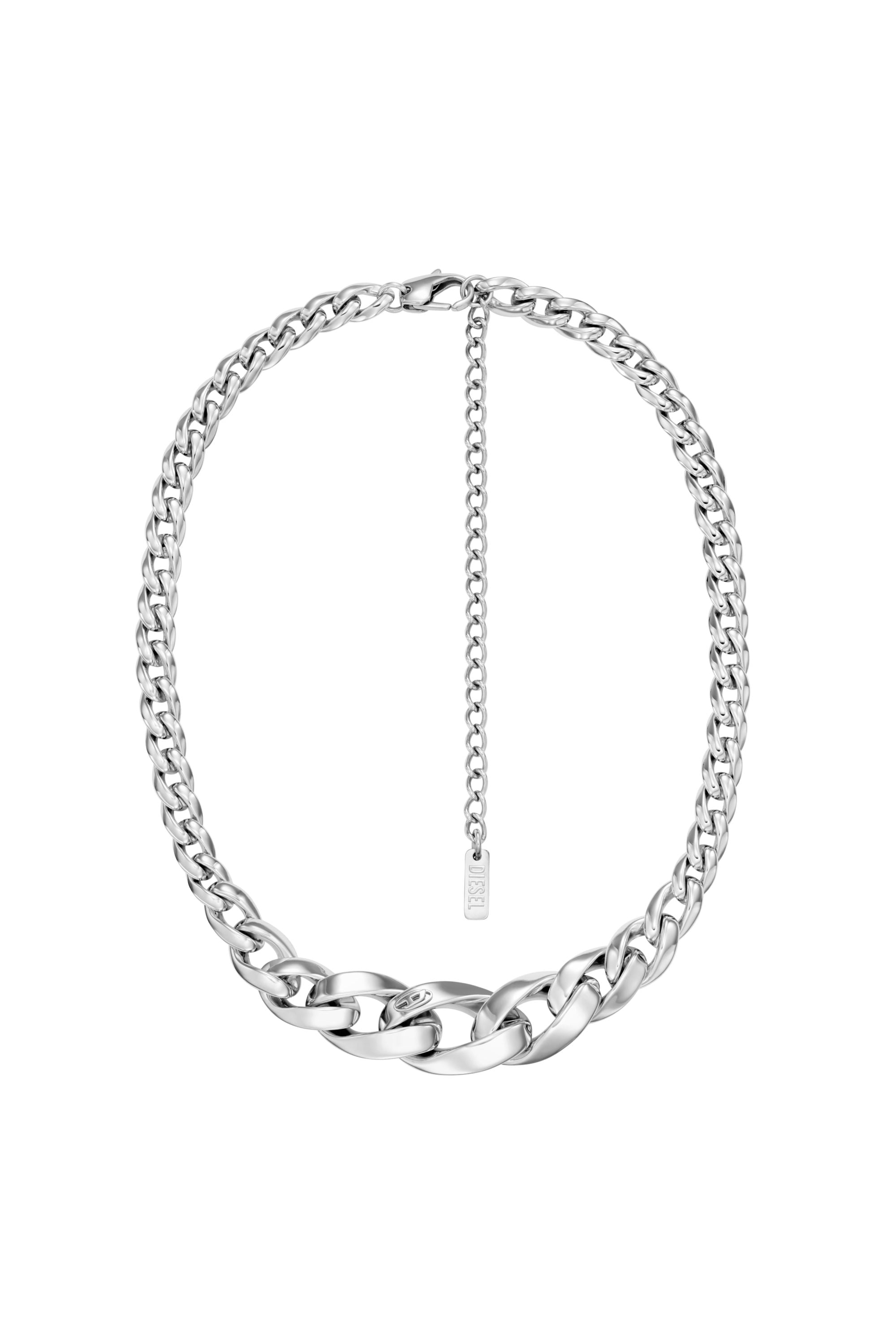 Diesel - DX1720040, Unisex's Stainless Steel Chain Necklace in シルバー - 1