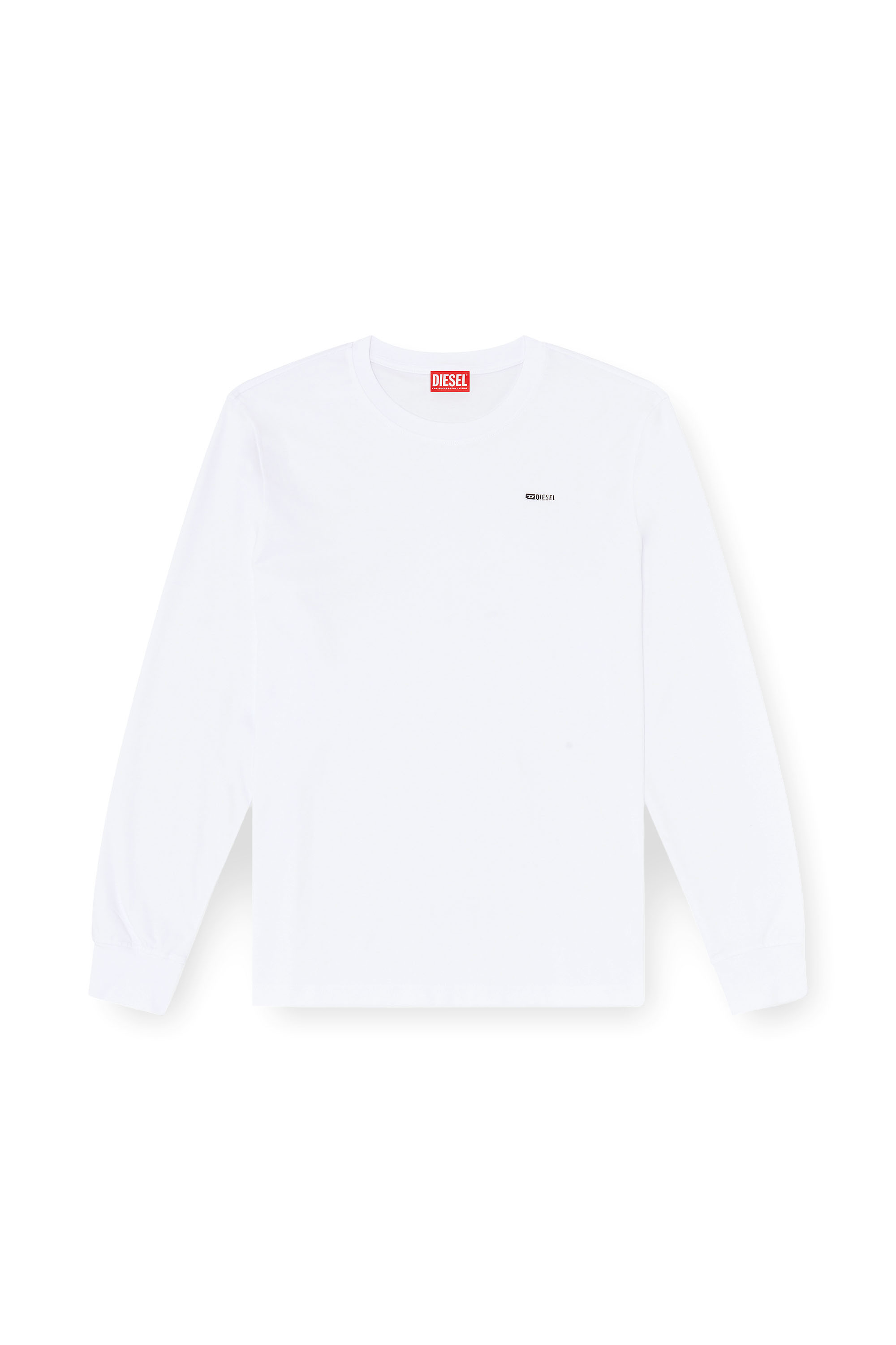 Diesel - T-ADJUST-LS-MET, Male's 長袖Tシャツ in ホワイト - 3