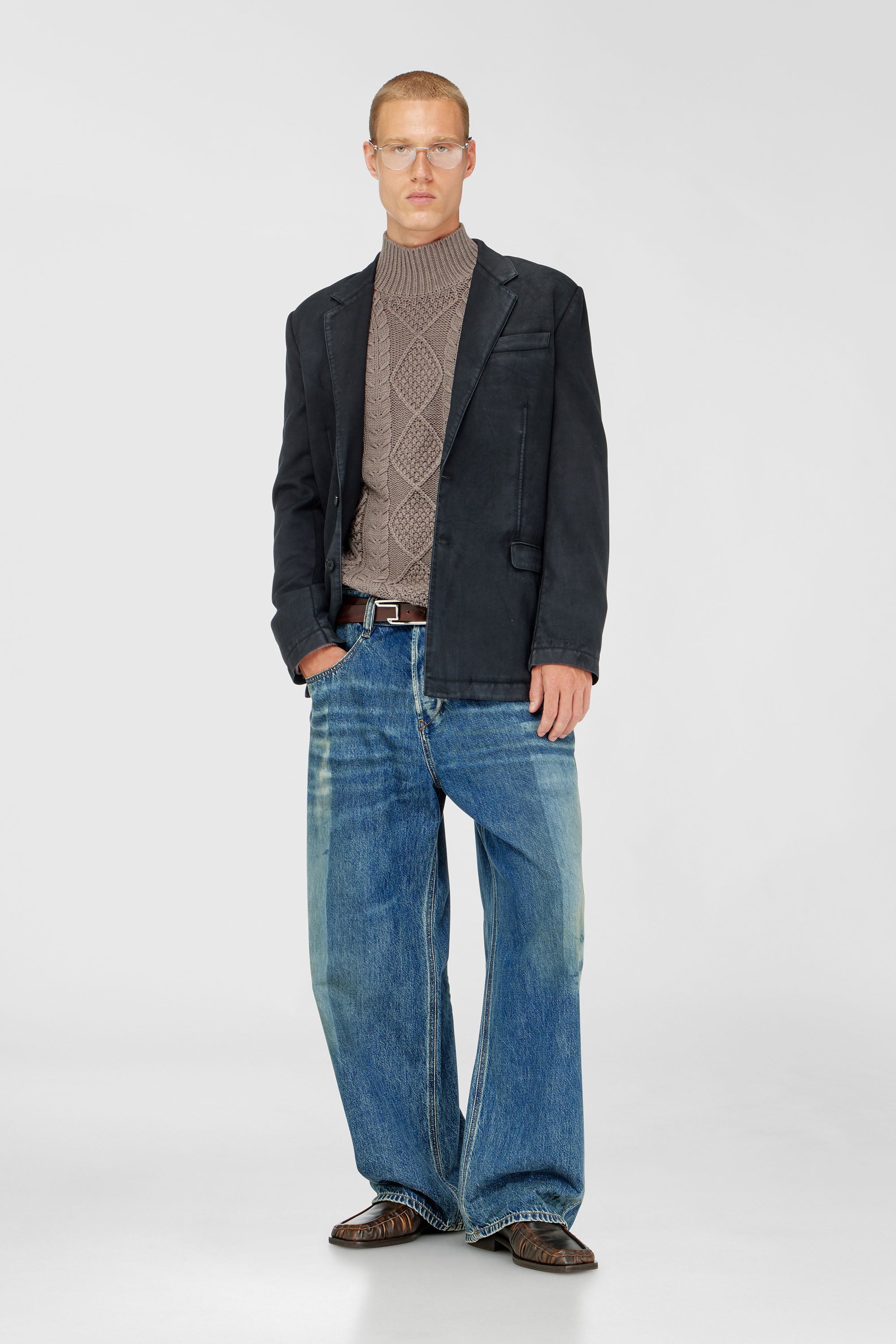 Diesel - J-CREED-AECB, Male's ジャケット in ブラック - 2