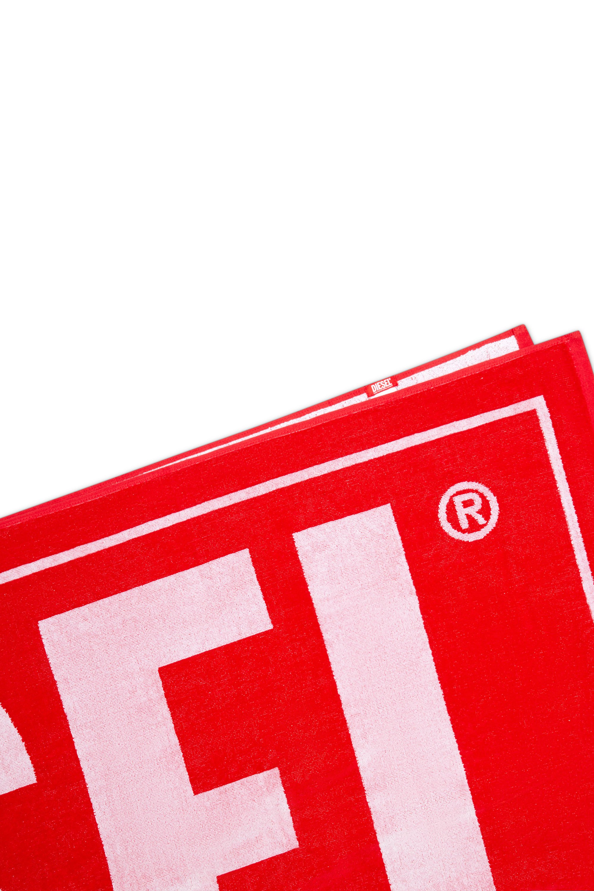 Diesel - BMT-HELLERI, Male's Successful-logo beach towel in レッド - 2