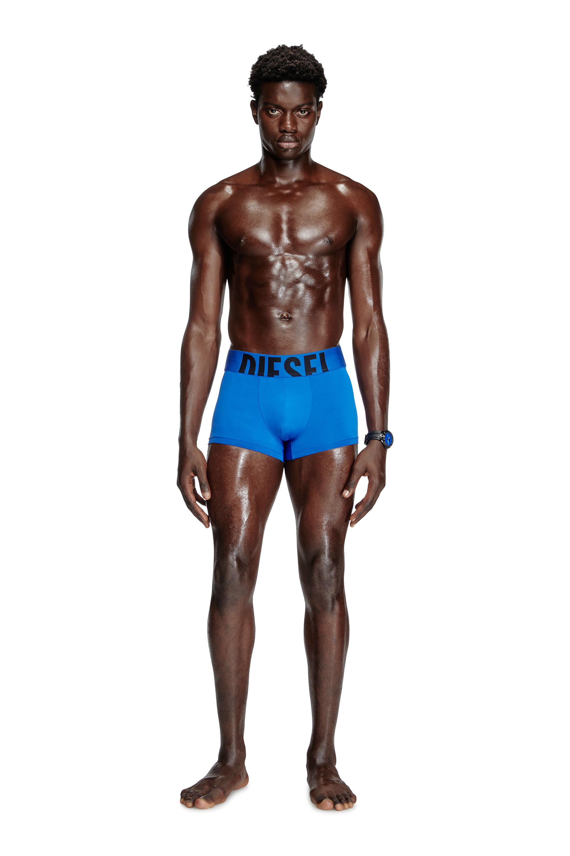 Diesel - DAMIEN-D-POP-3PACK-55, Male's Three-pack boxer briefs in microfibre in ブルー/レッド - 3
