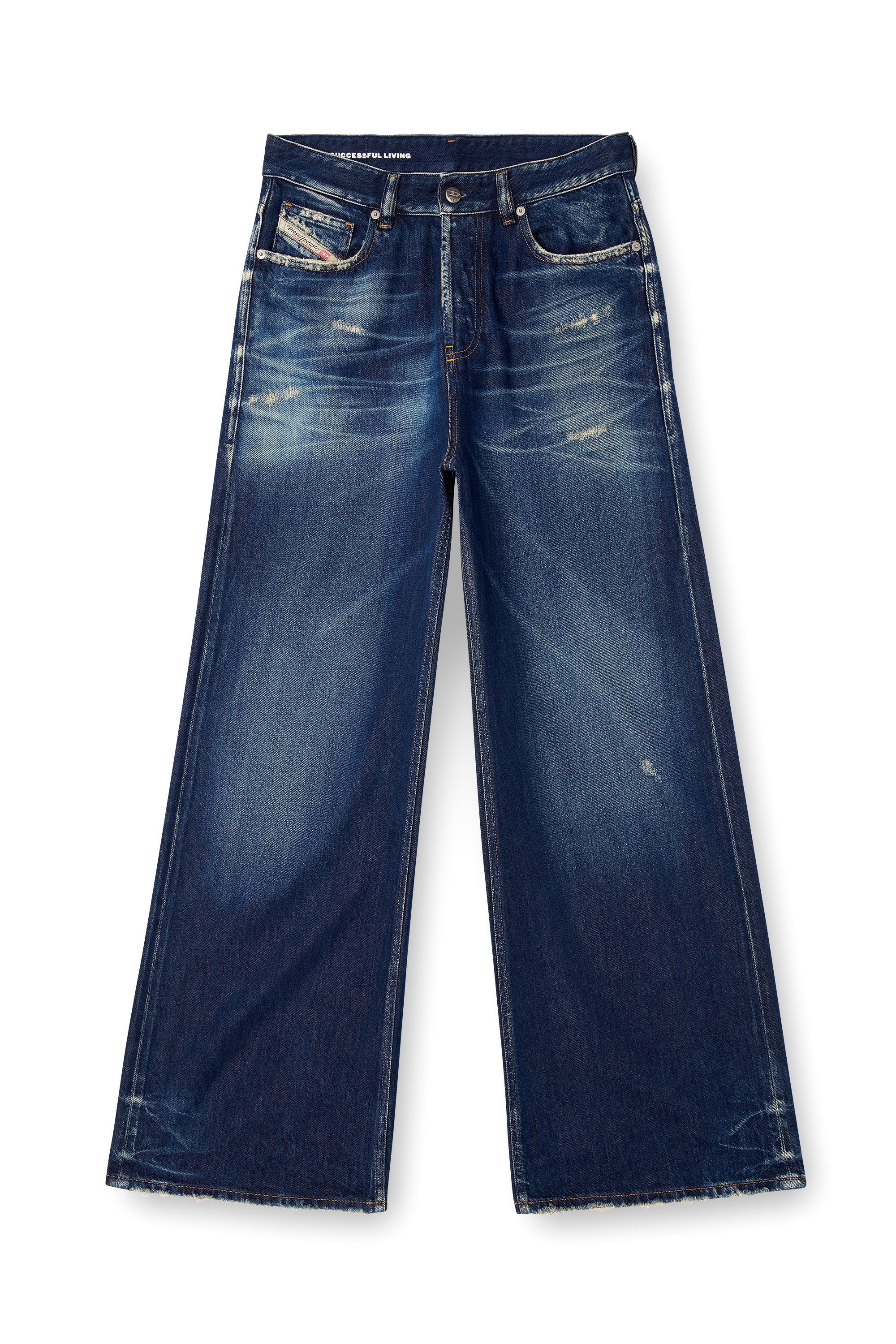 Diesel - Female's Relaxed Jeans 1996 D-Sire 09M06, ダークブルー - 3