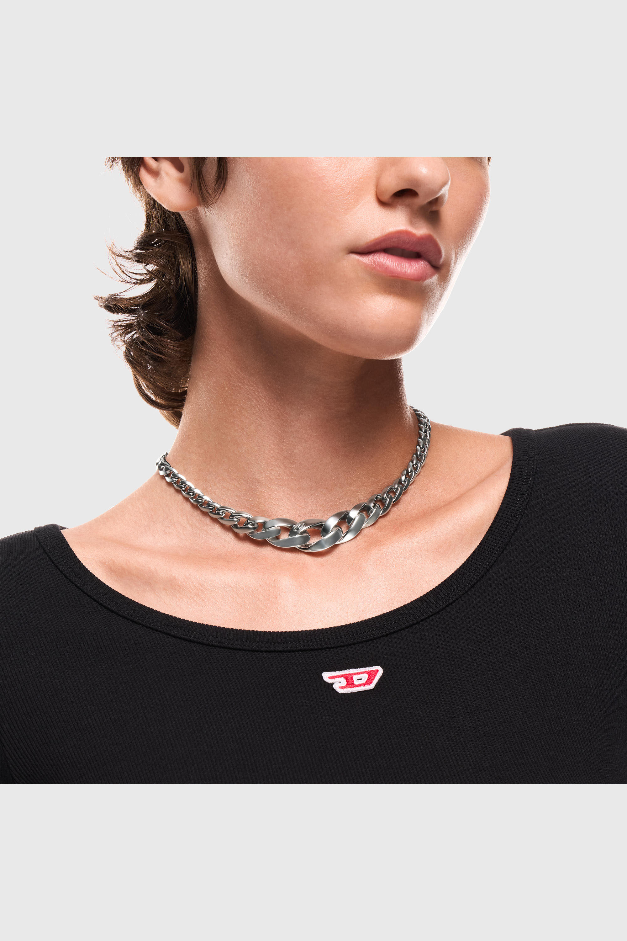 Diesel - DX1720040, Unisex's ネックレス in シルバー - 4