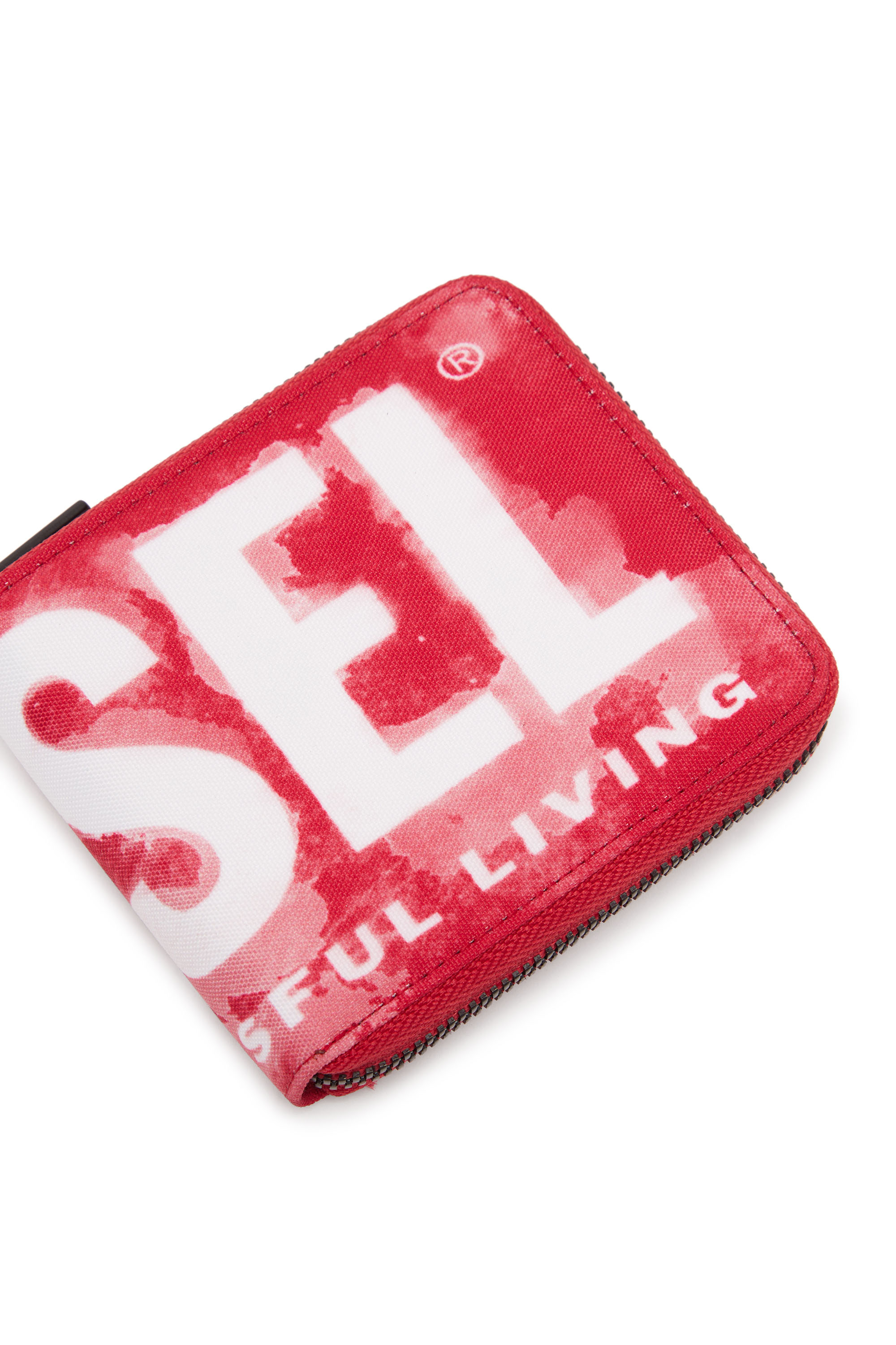 Diesel - RAVE BI-FOLD COIN ZIP XS, レッド - Image 4