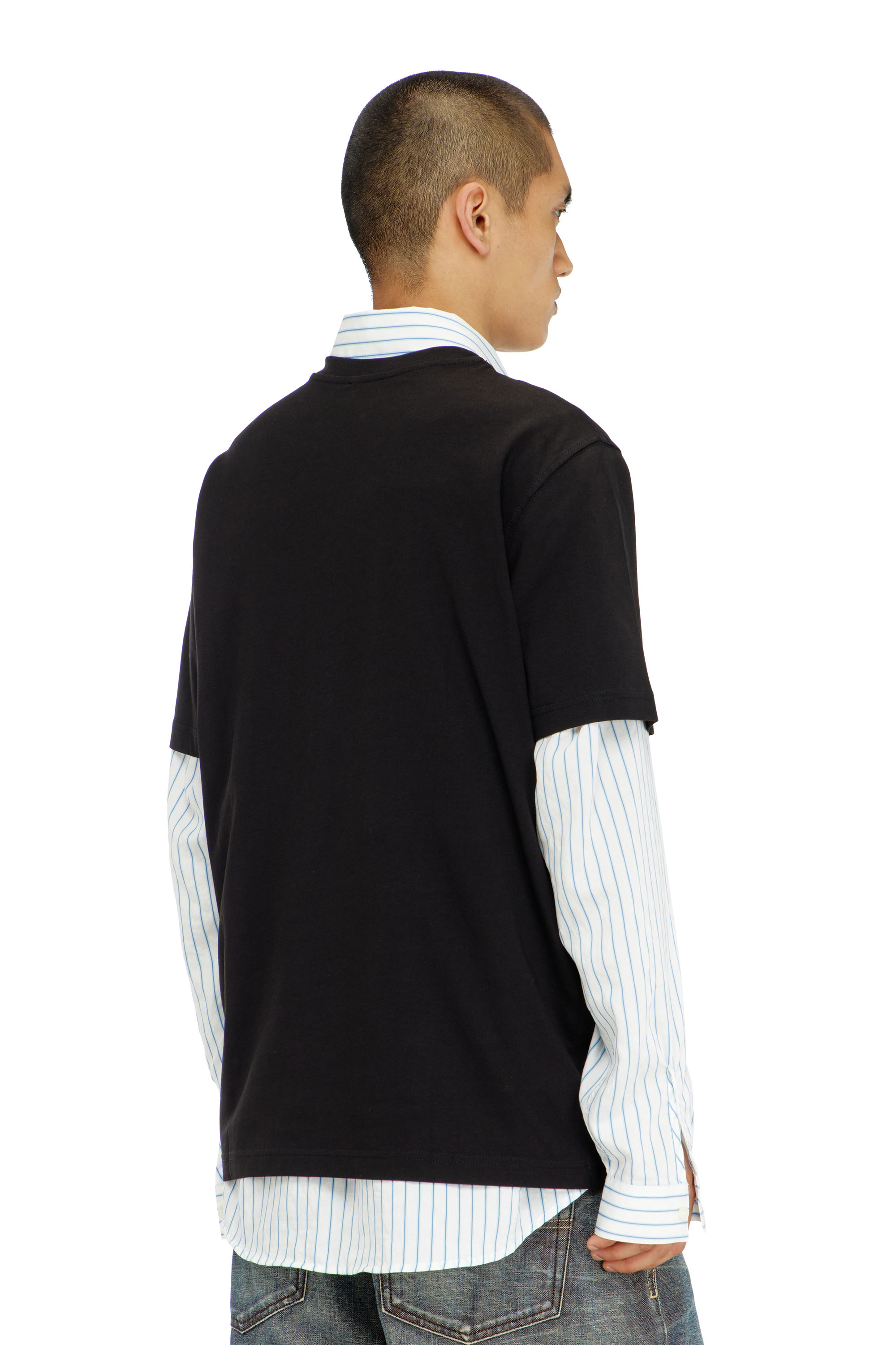 Diesel - T-ADJUST-AA7, Male's Tシャツ in ブラック - 4