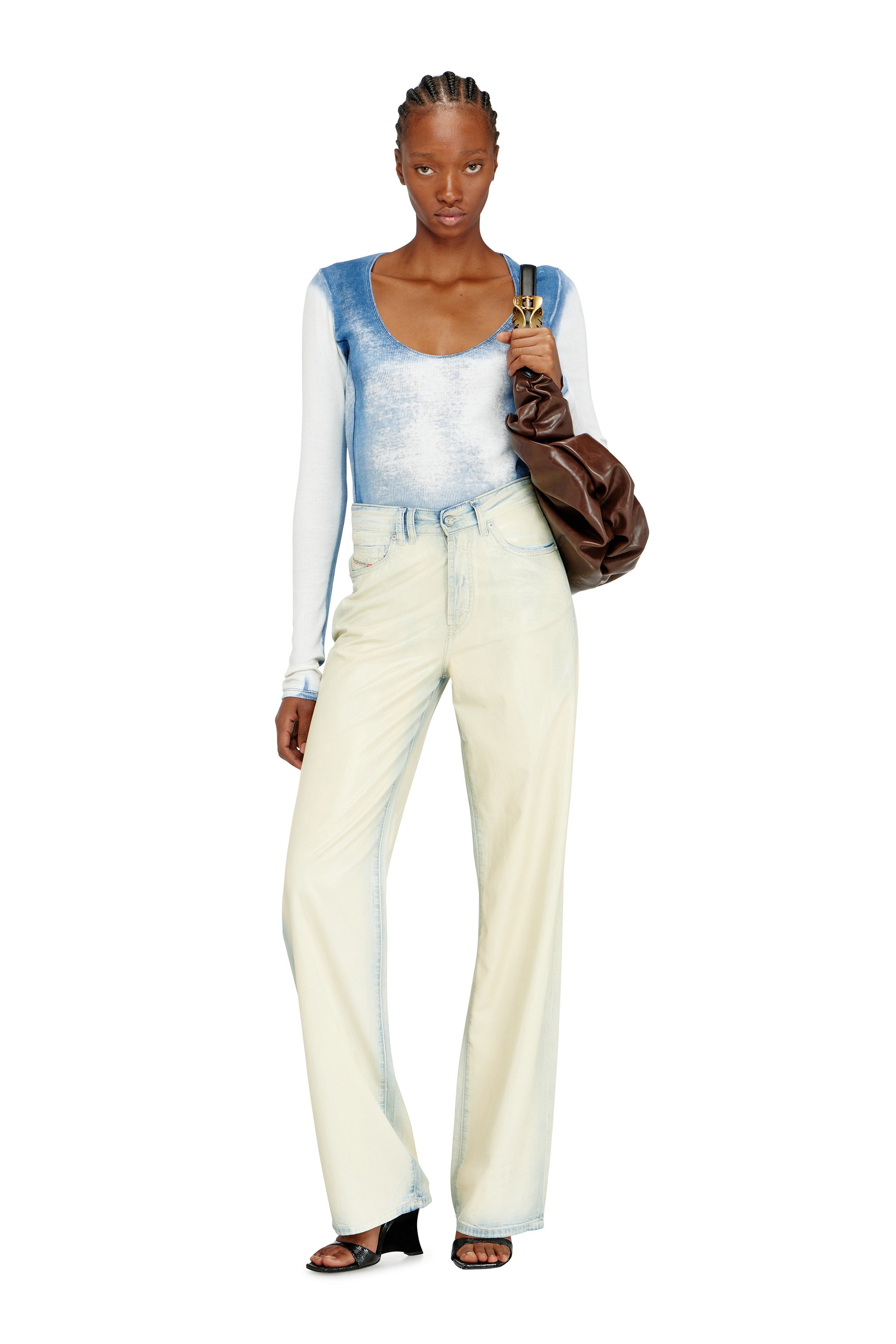 Diesel - GRAB-D HOBO L, Female's ホーボーバッグ L in ブラウン - 3