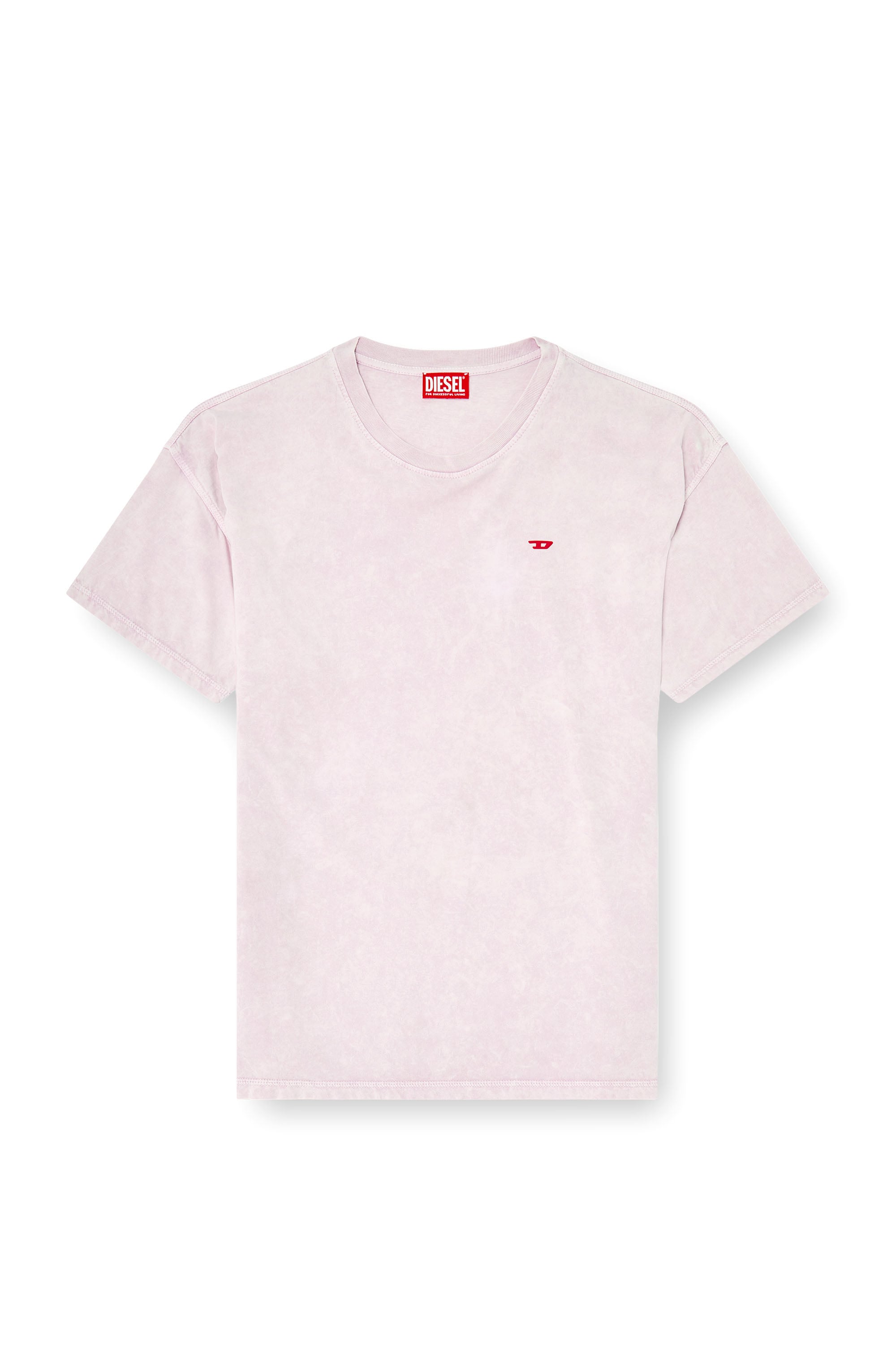 Diesel - T-BOXT-AA14, Male's Tシャツ in ピンク / ホワイト - 3