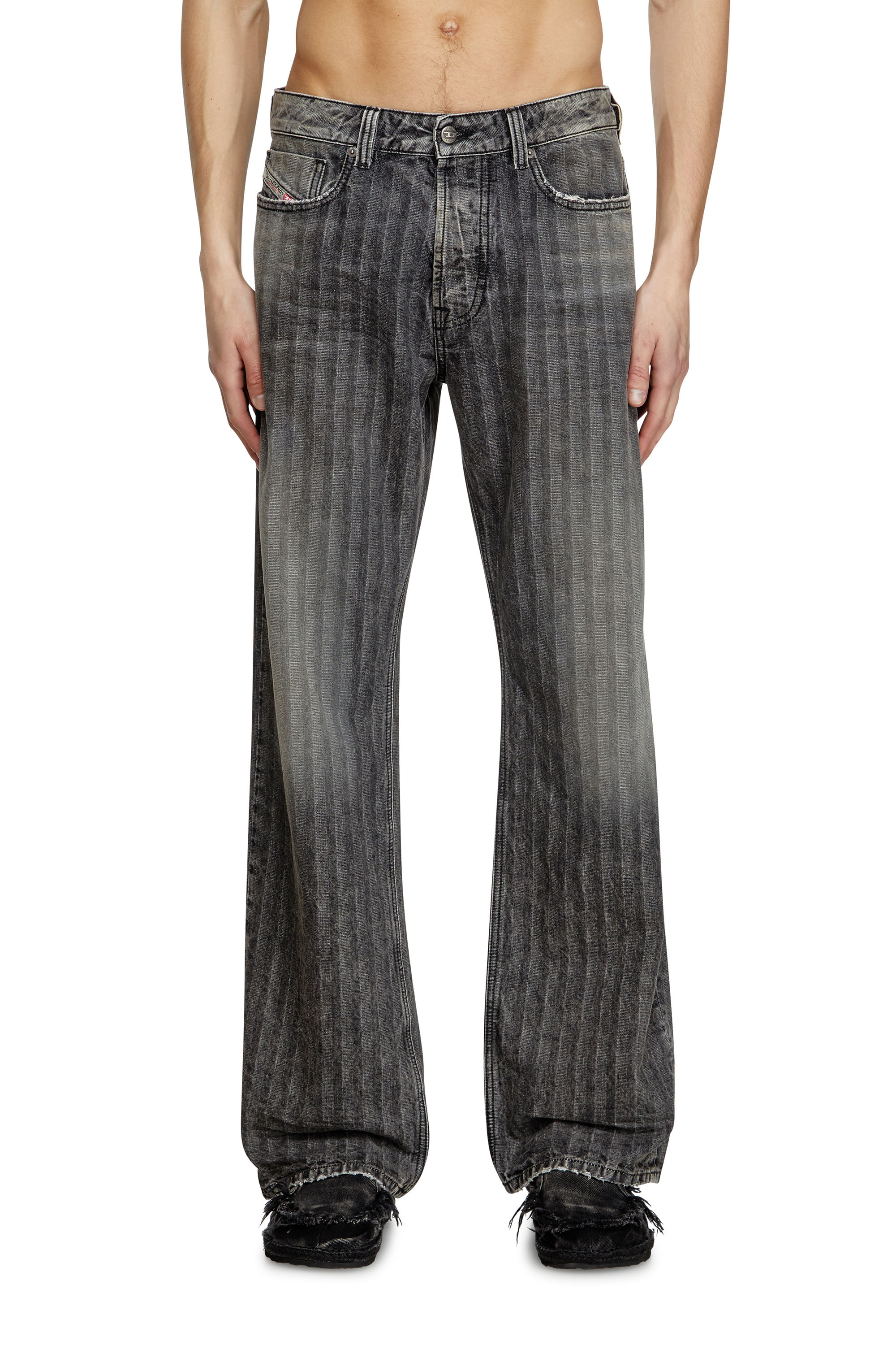 Relaxed Jeans 1980 D-Eeper 09L59, ライトグレー Diesel - Male's Relaxed Jeans 1980 D-Eeper 09L59, ライトグレー - 3