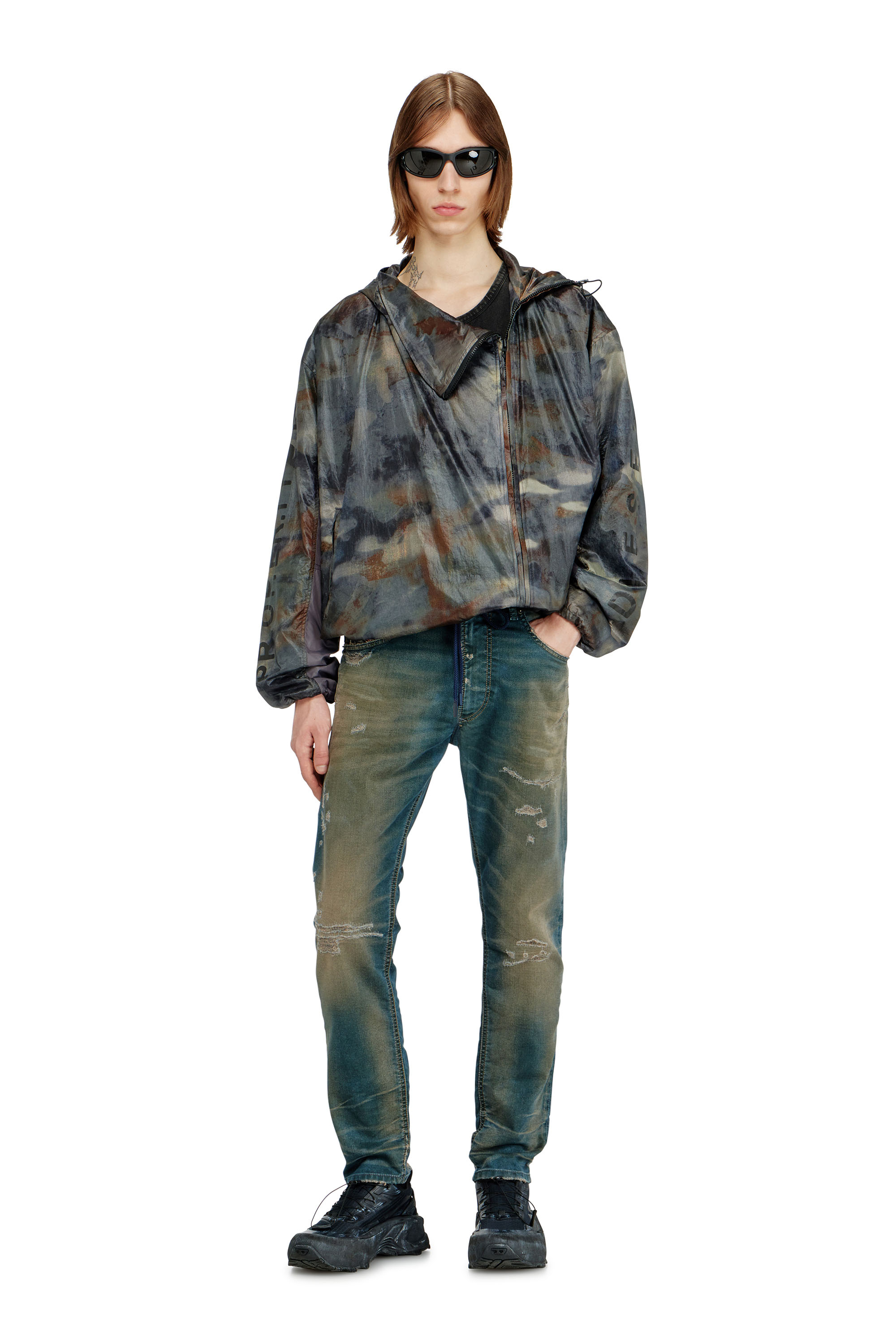 Diesel - Male's Regular 2032 D-Krooley Joggjeans&reg; 068UA, ミディアムブルー - 1