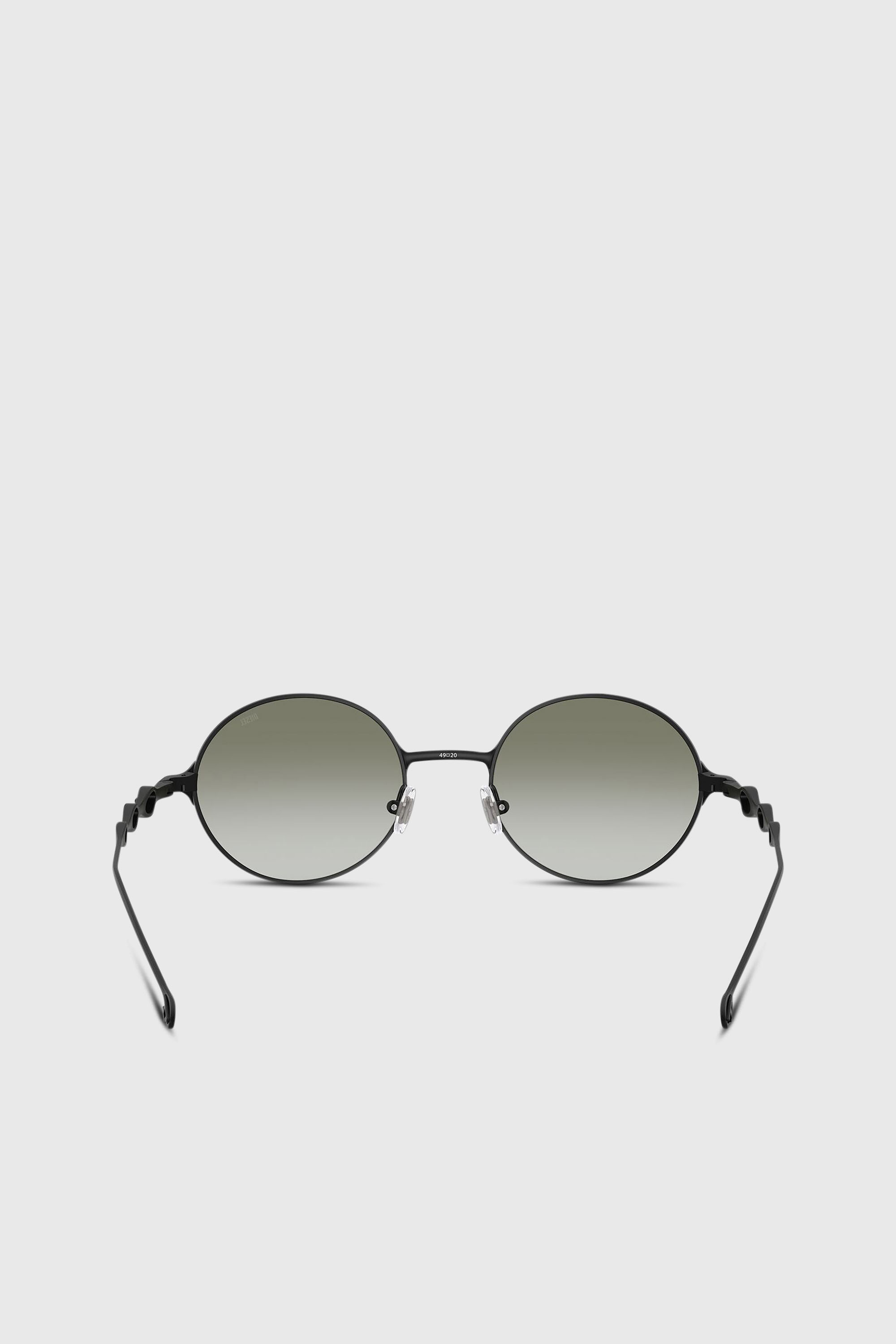 Diesel - 0DL1008, Unisex's Round sunglasses in ブラック/グリーン - 3