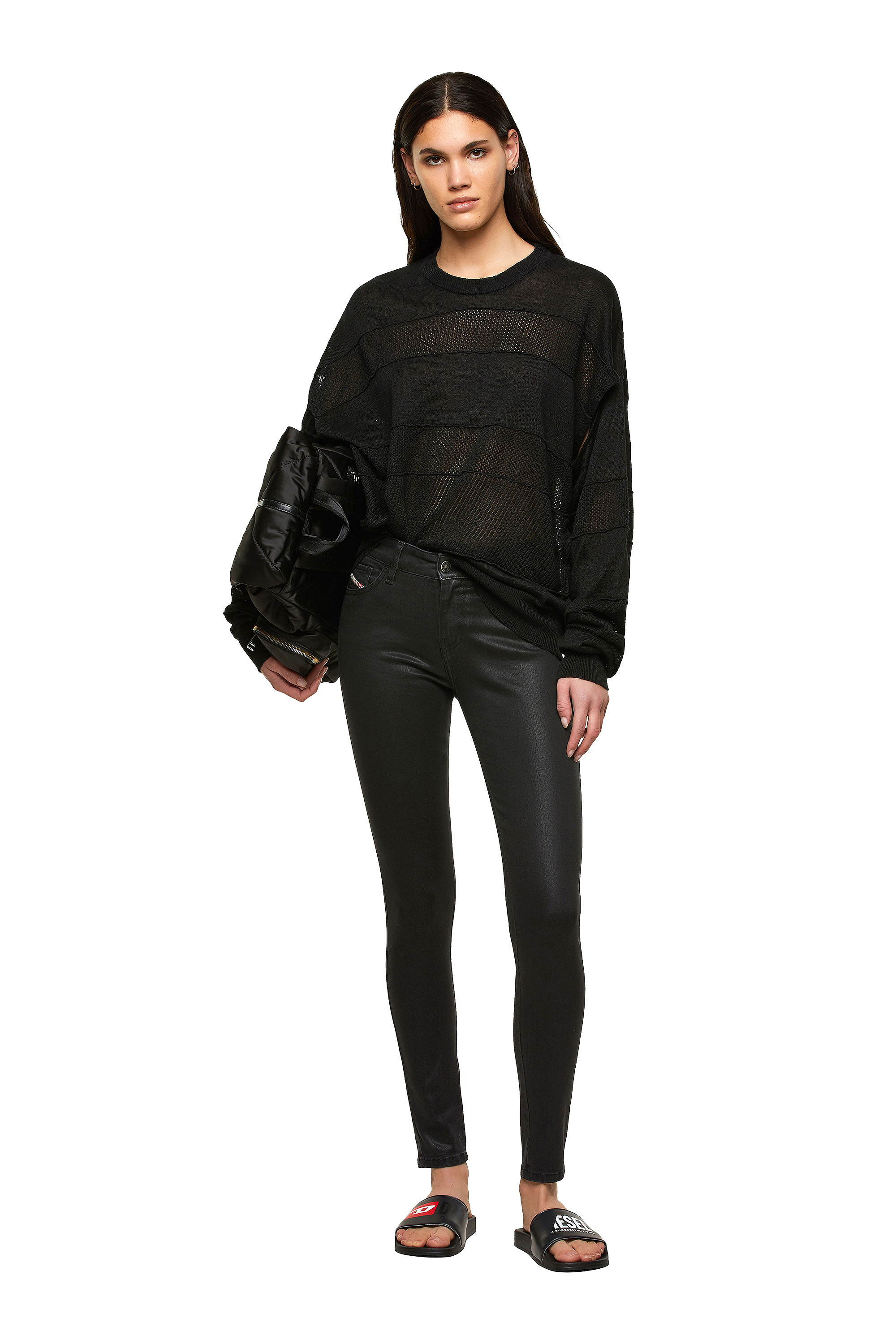 2017 SLANDY 069JT Super skinny Jeans, ブラック Diesel - 2017 SLANDY 069JT Super skinny Jeans, ブラック - Image 1