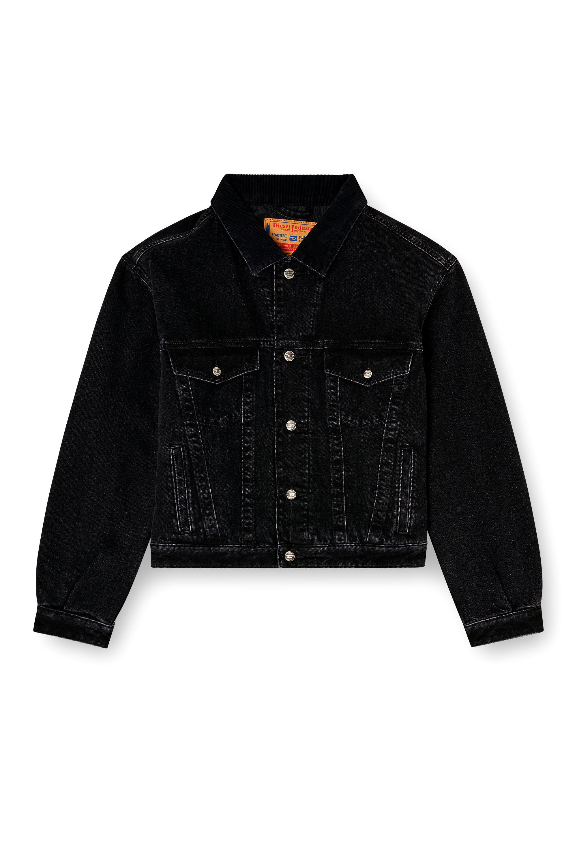 Diesel - D-RANGER-T, Unisex's デニムジャケット in ブラック - 3