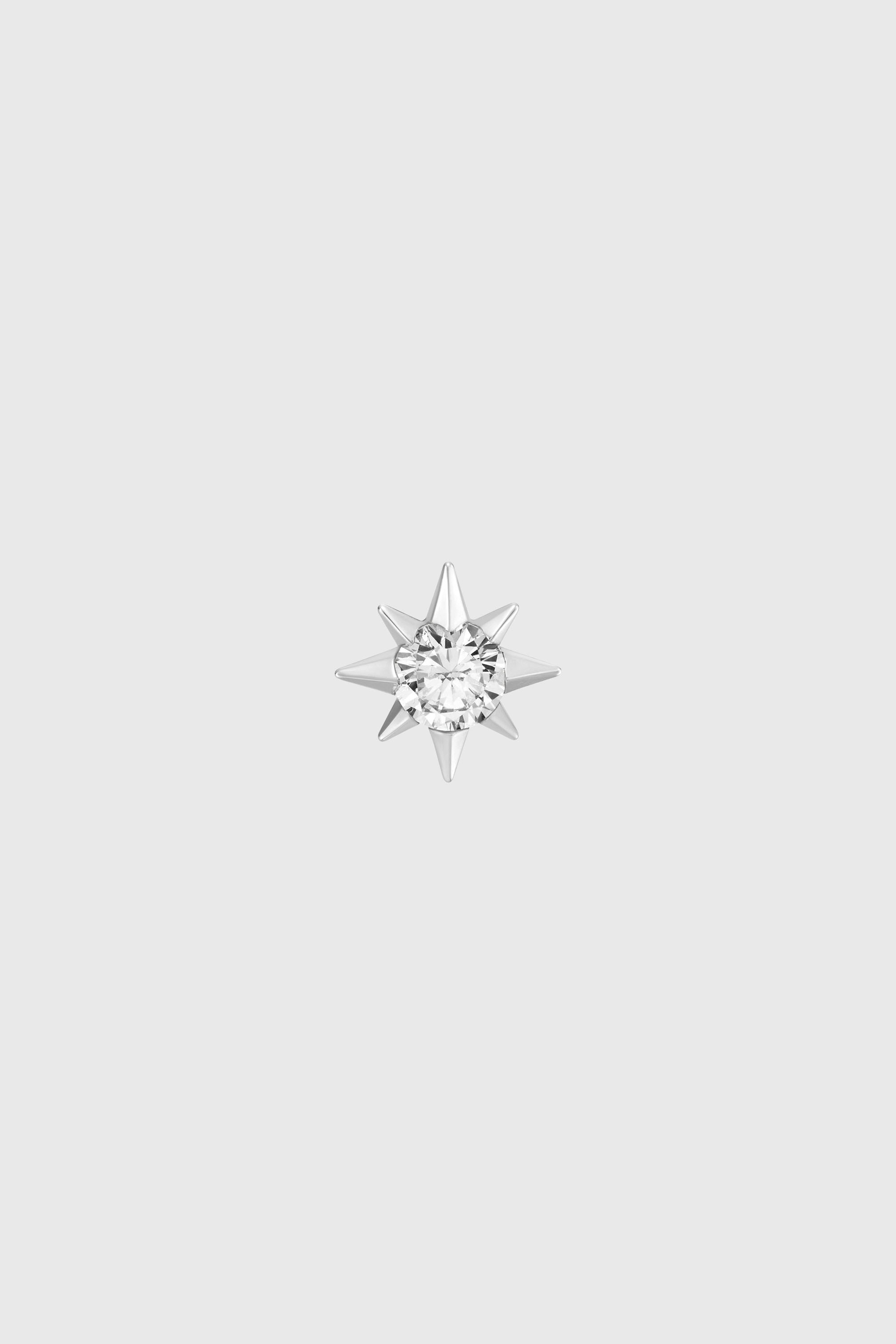 Diesel - DX1748040, Unisex's Silver-tone crystal stud earring in シルバー - 2